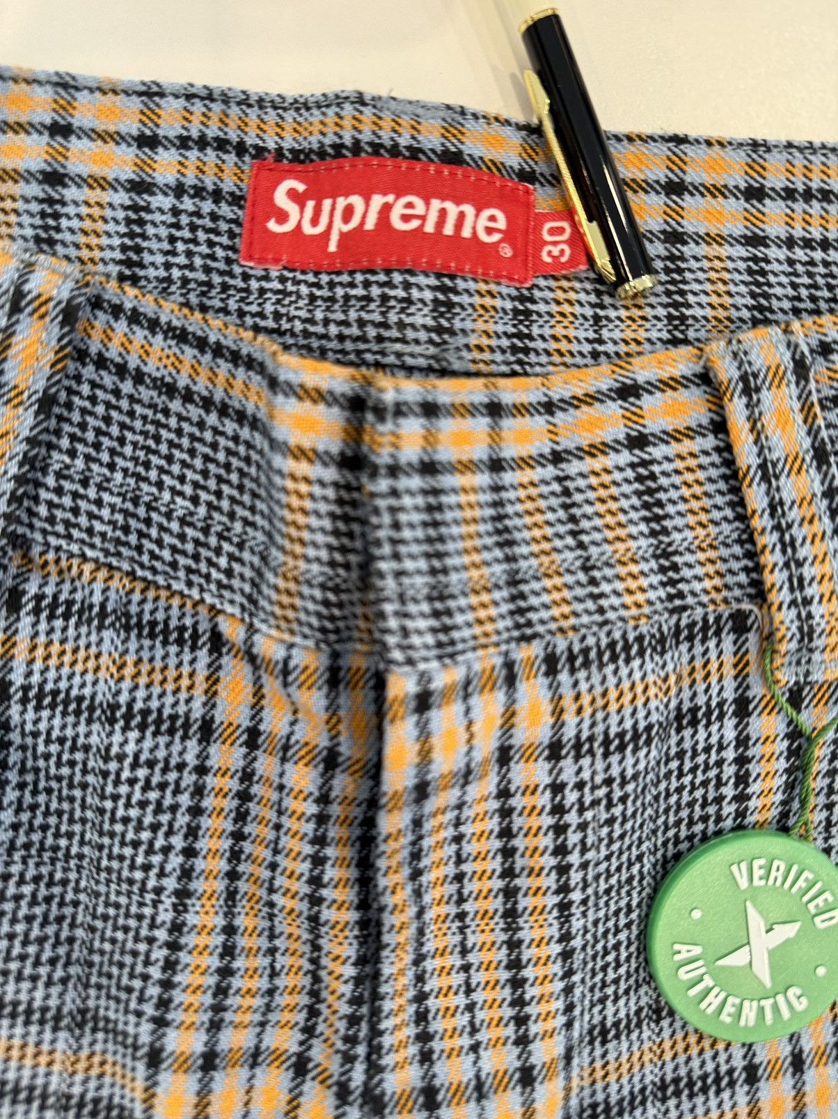 Supreme シュプリーム　Work Pant Grey Plaid M SUPREME シュプリーム 18SS Work Pant T/Cツイル グレンチェックワーク