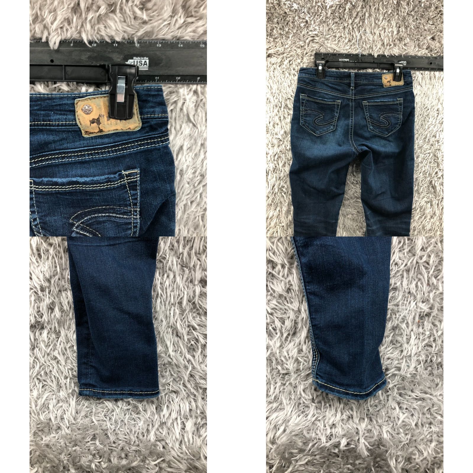 Silver Jeans Co. Silver Jeans Silver Suki High Rise Super Skinny Jeans Womens 29 Blue Medium Wash Distressed No Flaw Fashion Skinny Jeans Size 29" - 8 Thumbnail