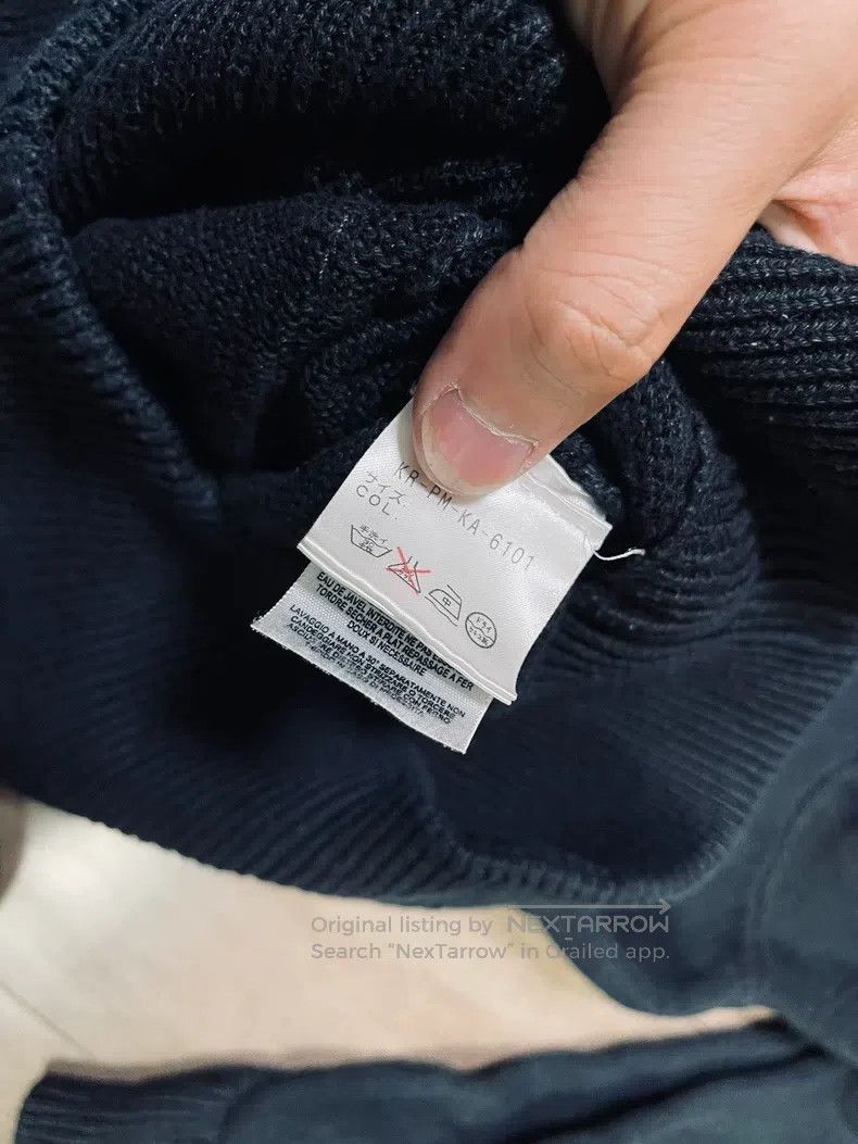 RRL Ralph Lauren RRL Ralph Lauren Knitted Embroidered Large Logo Hoodie Coa Size US S / EU 44-46 / 1 - 5 Thumbnail