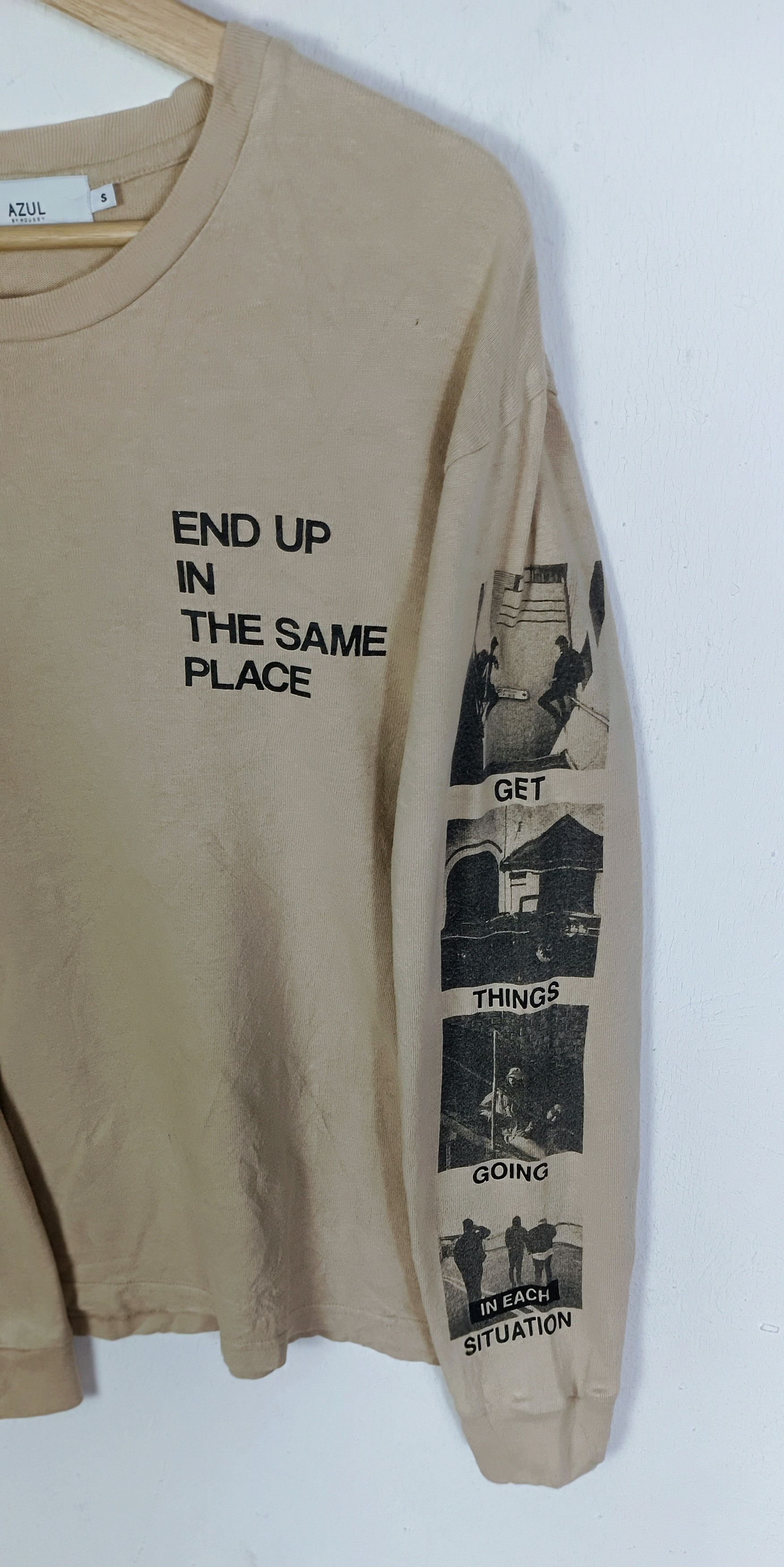 Japanese Brand × MOUSSY × Vintage Vintage Azul by Moussy "Get Thing Going Situation" Size US M / EU 48-50 / 2 - 4 Thumbnail