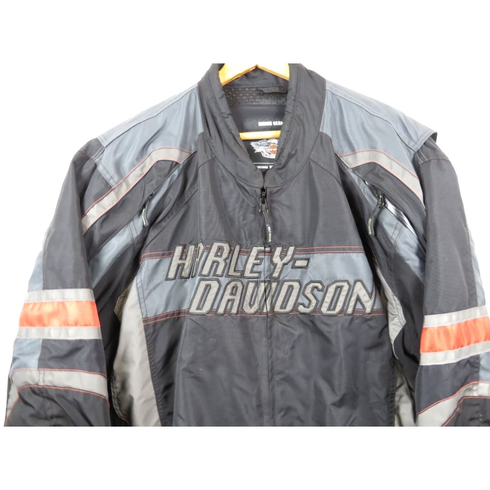 Harley Davidson HARLEY-DAVIDSON MENS JACKET 2XL Triple Vent System Padded Waterproof Nylon Black Riding Gear Motocycle Beers Eagle Size US XXL / EU 58 / 5 - 3 Thumbnail
