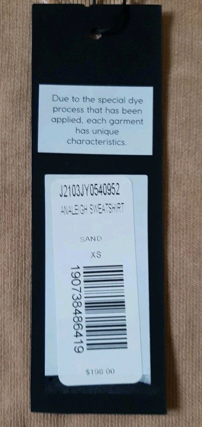 Veronica Beard VERONICA BEARD Analeigh Sweatshirt Sand Long Puff Sleeve Size XS / US 0-2 / IT 36-38 - 6 Thumbnail