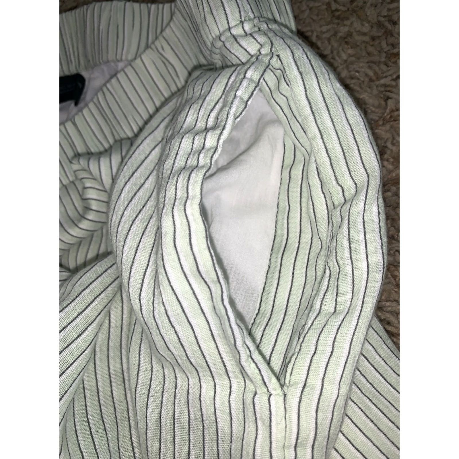 Zara ZARA Striped Knit Shorts Pockets Loungewear Hot Pants Multicolor 100% Cotton Women Small? Size 36" / US 14 / IT 50 - 5 Thumbnail