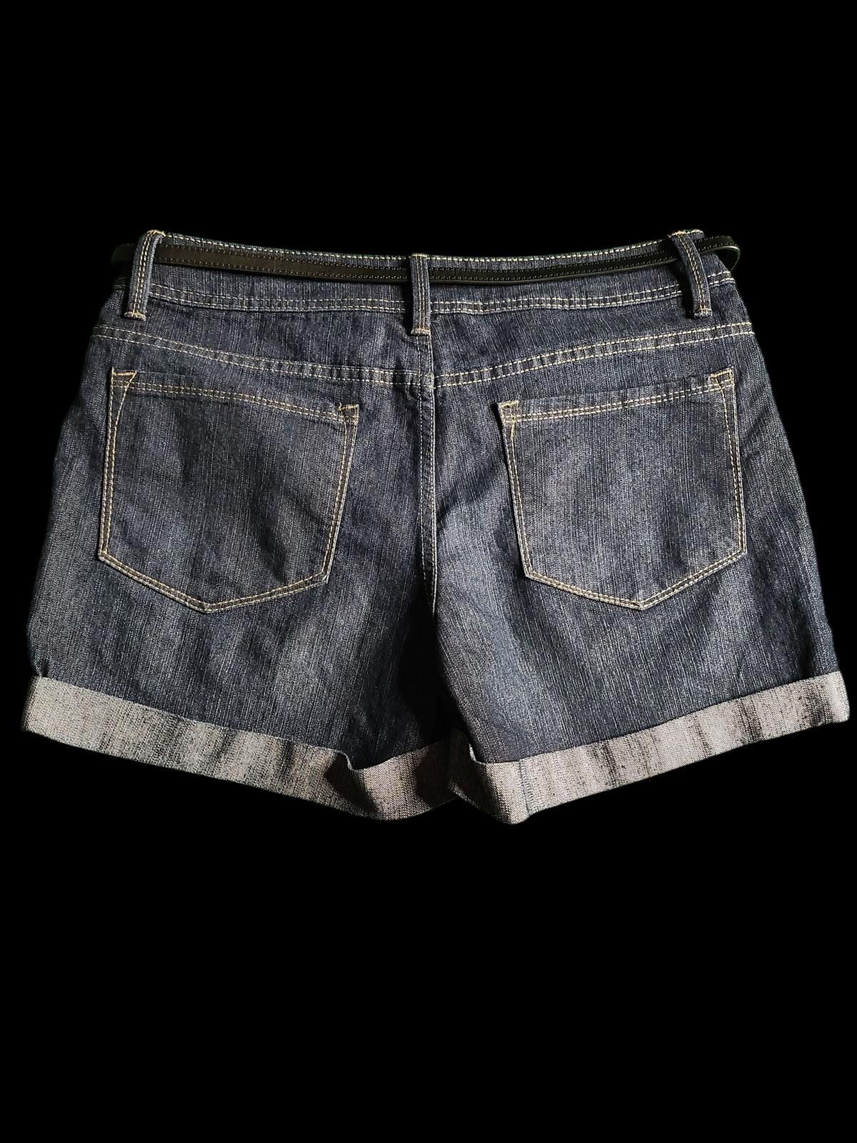 Faded Glory Faded Glory Women's Denim Shorts with Belt Size 8 Size 30" / US 8 / IT 44 - 4 Thumbnail