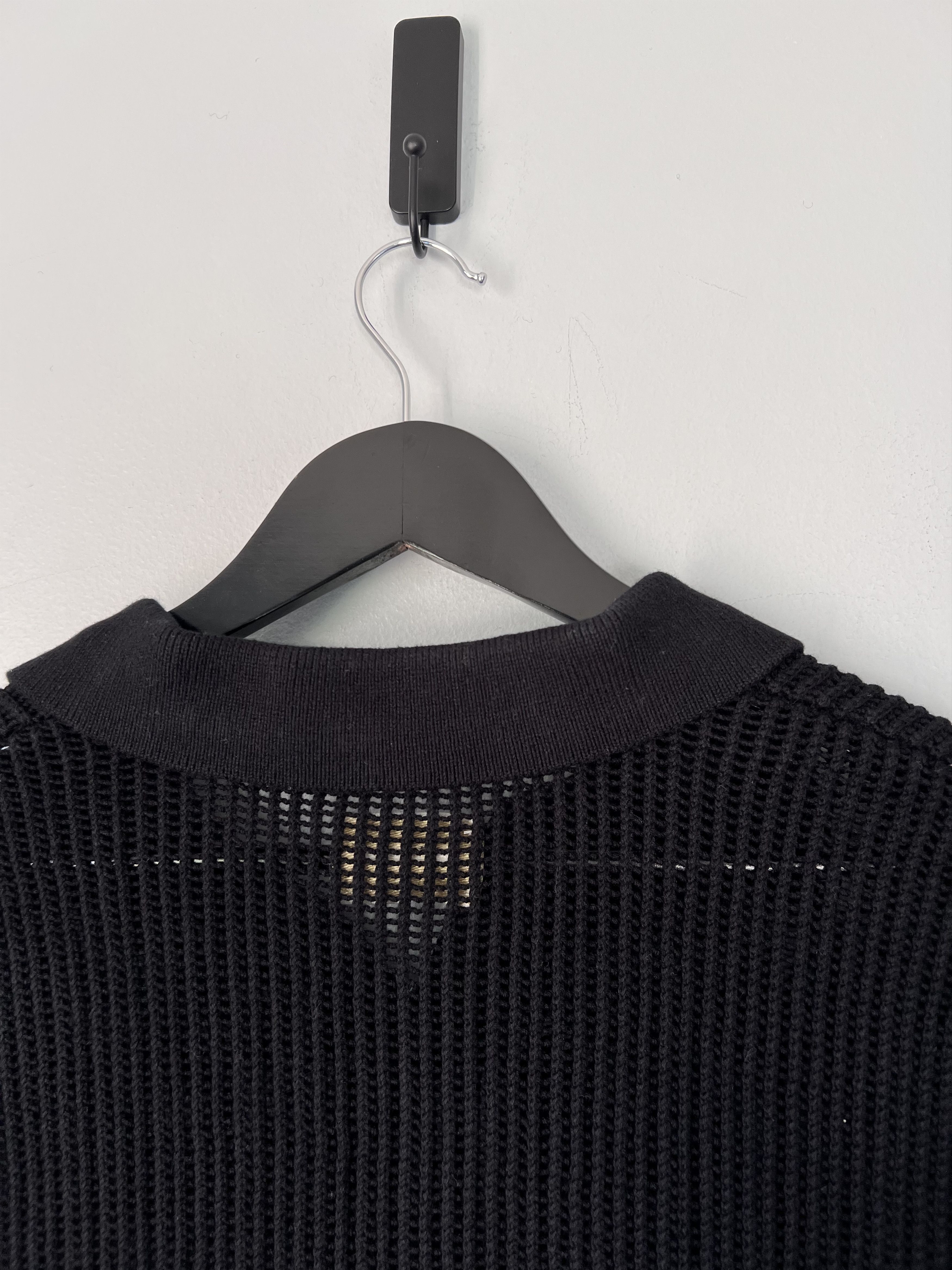 Aime Leon Dore Aime Leon Dore Mesh Knit Polo in Black Size US M / EU 48-50 / 2 - 6 Thumbnail
