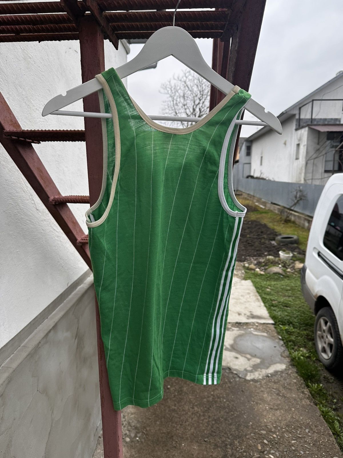 Adidas Vintage 80s Adidas Ventex "CEP Cortaillod" Running Singlet M Size US M / EU 48-50 / 2 - 6 Thumbnail