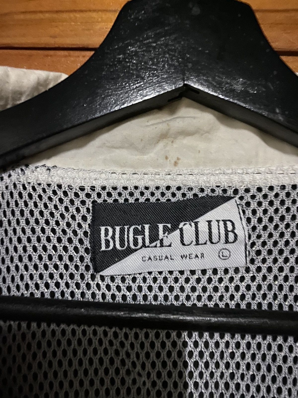 Bugle Boy Vintage Bugle Club Windbreaker | 90s Unisex Black & White Size US L / EU 52-54 / 3 - 9 Thumbnail
