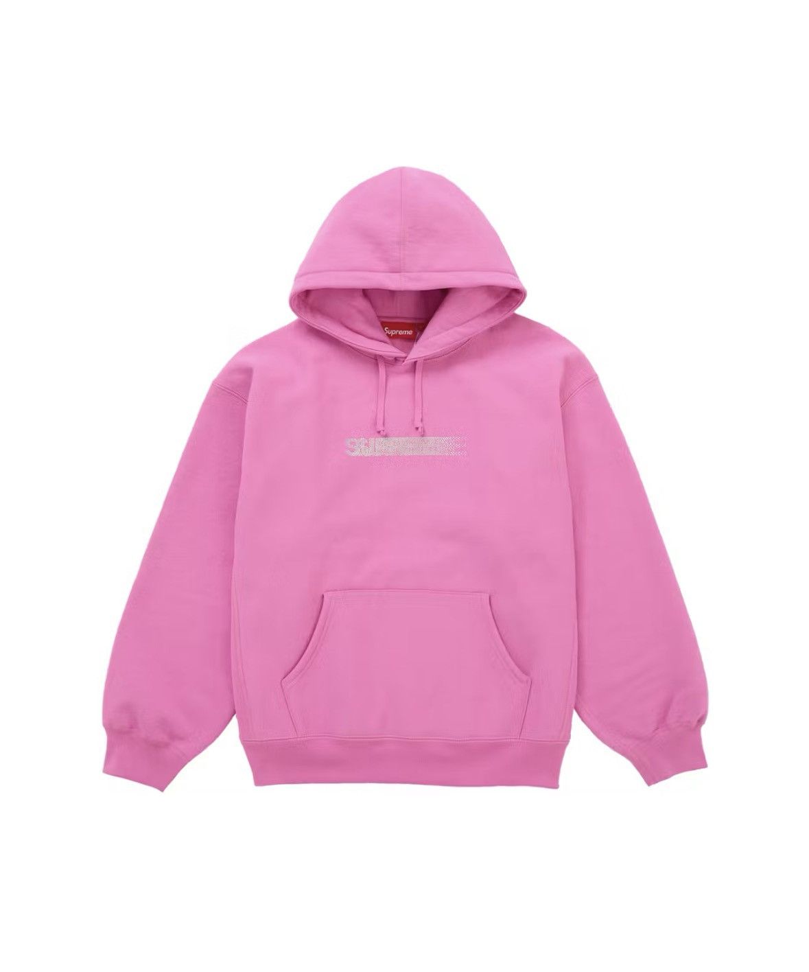 Supreme × Swarovski Supreme Swarovski Motion Logo Hooded Sweatshirt Pink FW25 L Size US L / EU 52-54 / 3 - 1 Thumbnail