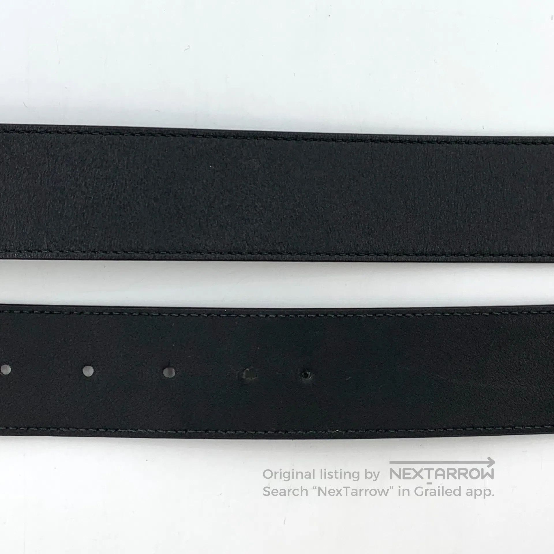 Gucci Guicci Black Double G Buckle Leather Belt| Size ONE SIZE - 6 Thumbnail