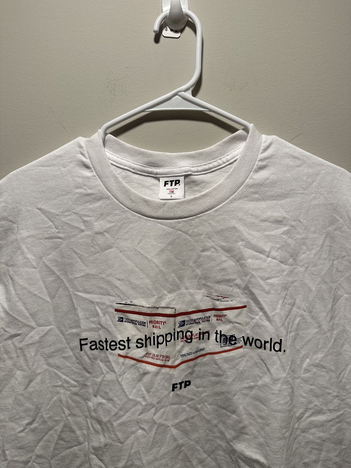 Fuck The Population FTP fastest shipping in the world tee Size US L / EU 52-54 / 3 - 3 Thumbnail