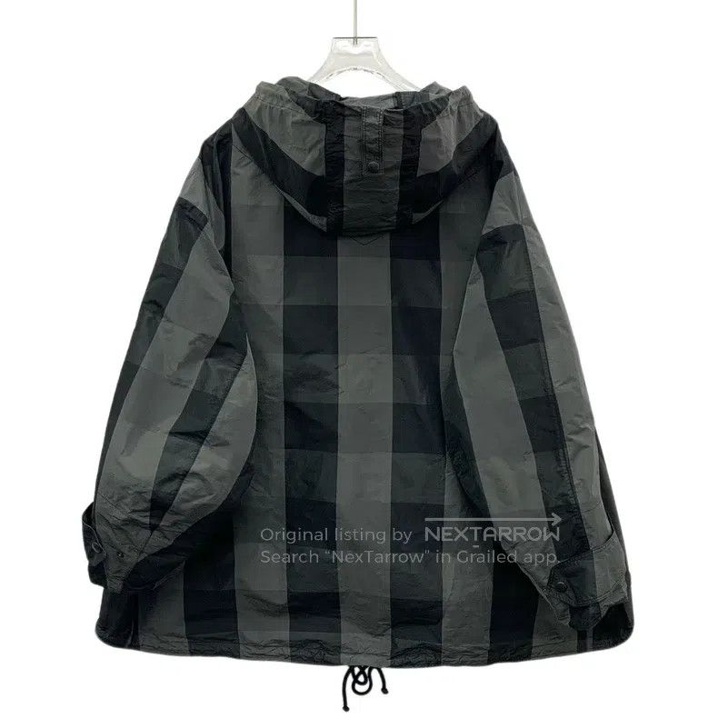 Dior Dior Colour block plaid bee embroidery hooded half-zipper Size M / US 6-8 / IT 42-44 - 2 Thumbnail