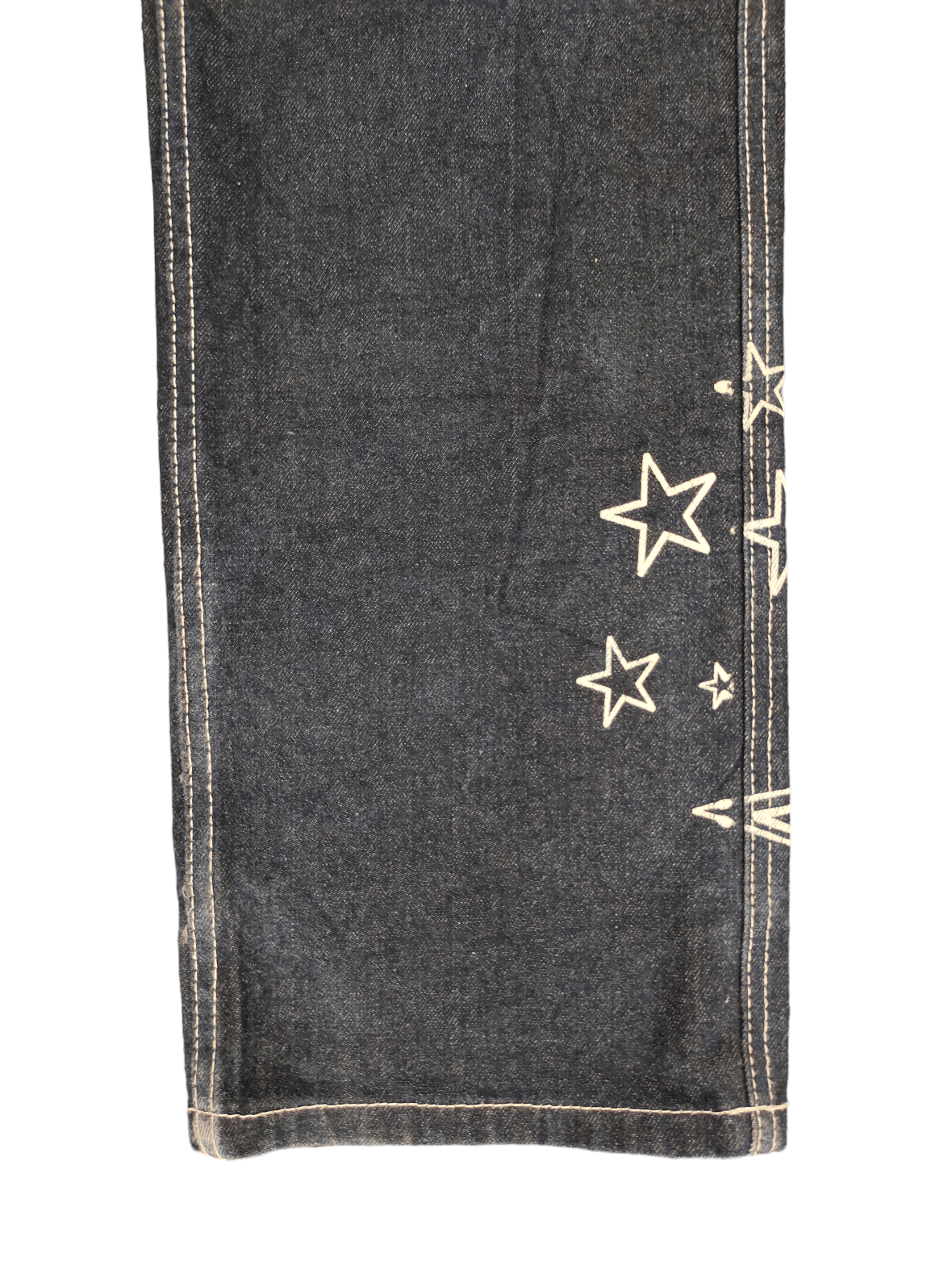 Hysteric Glamour × Undercover Vintage Y2k Sygf Stars Embroidered Baggy Jeans Jnco Style Size US 33 - 13 Thumbnail