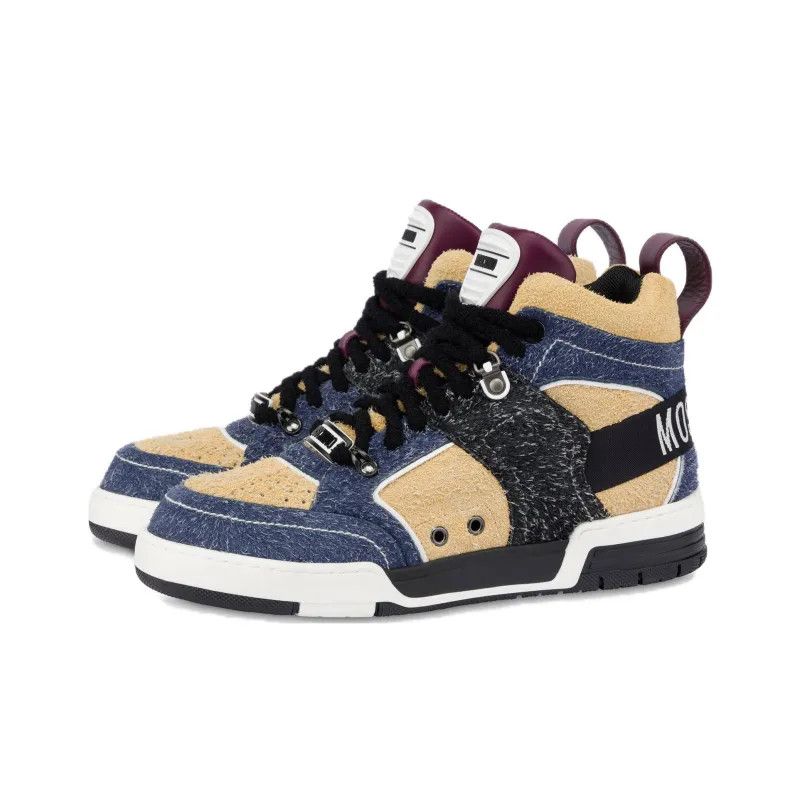 Moschino o1y0225 Hi-Top Sneakers in Multicolor Size US 10 / EU 43 - 4 Thumbnail