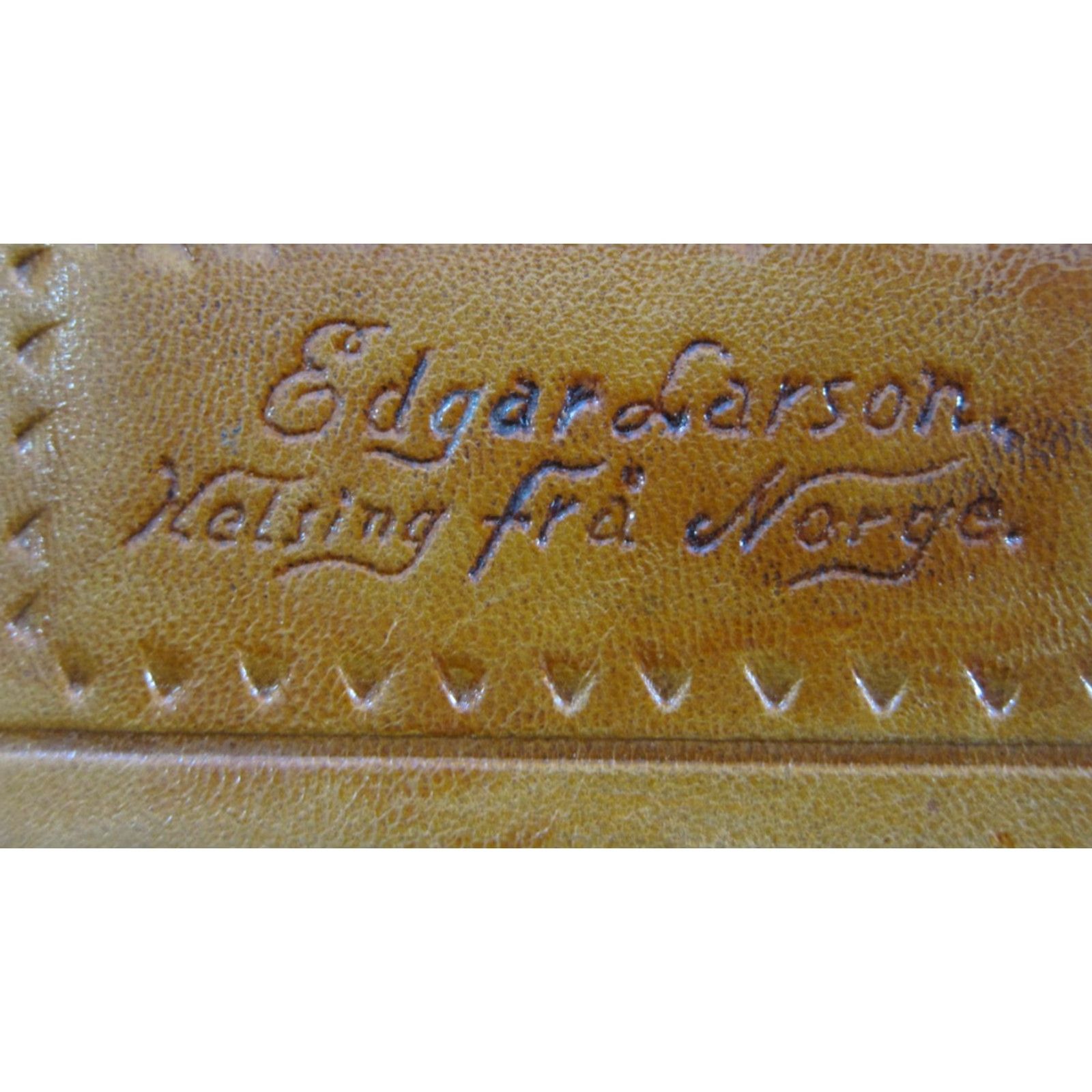 Vintage VINTAGE 100% Leather Tan Brown Etched Bird Stitched Trifold Wallet Size ONE SIZE - 3 Thumbnail