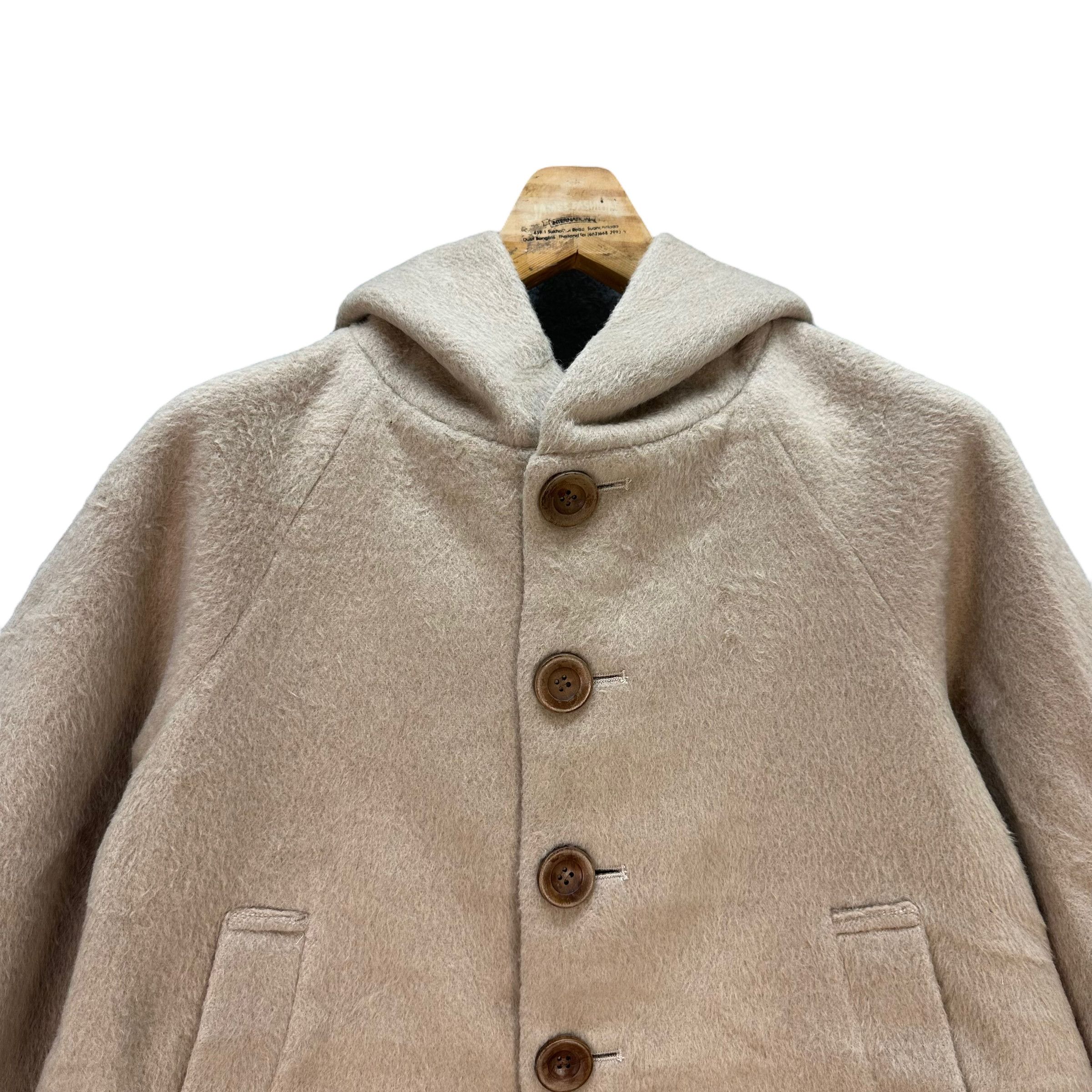 Issey Miyake NE-NET WOOL CROPPED HOODIE JACKET #8587-016 Size US S / EU 44-46 / 1 - 2 Thumbnail
