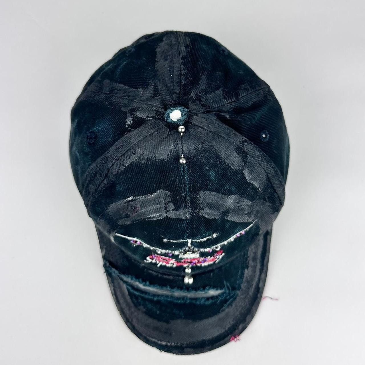 Other ASTROBOI* C5M Super Galaxy Black Rhinestone Pierced Hat Size ONE SIZE - 4 Thumbnail