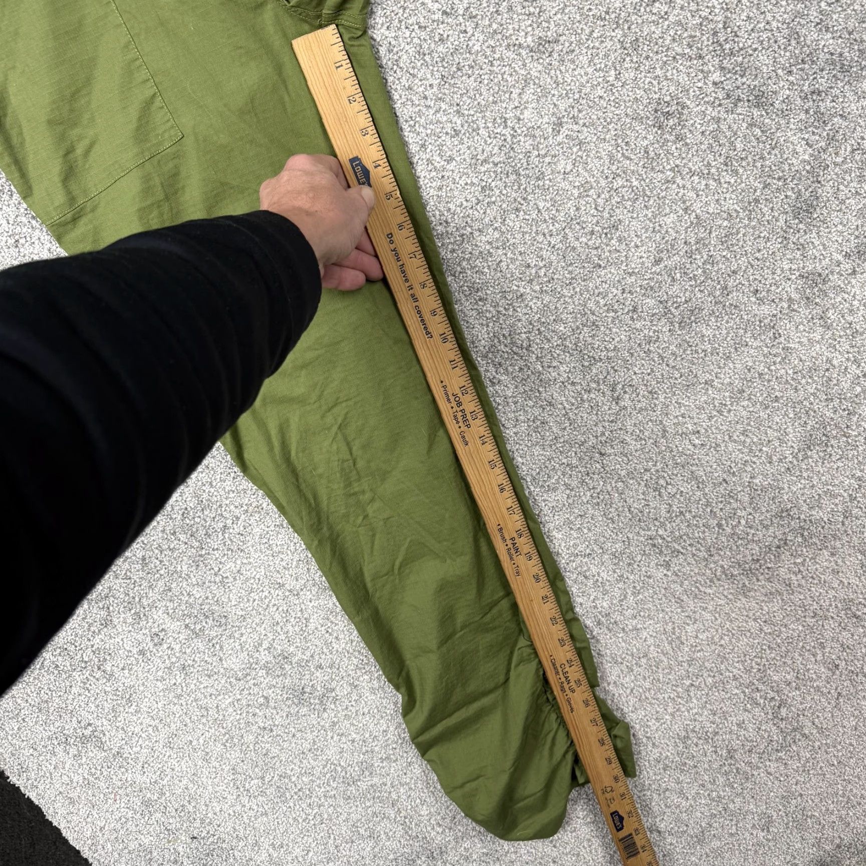 Vintage Suzanne Somers Y2K Cargo Pants 12 Olive Green Stretch Ruched Hem Casual Utility Women Pants Regular 34x30.5 Cotton Spandex Size 34" / US 12 / IT 48 - 4 Thumbnail