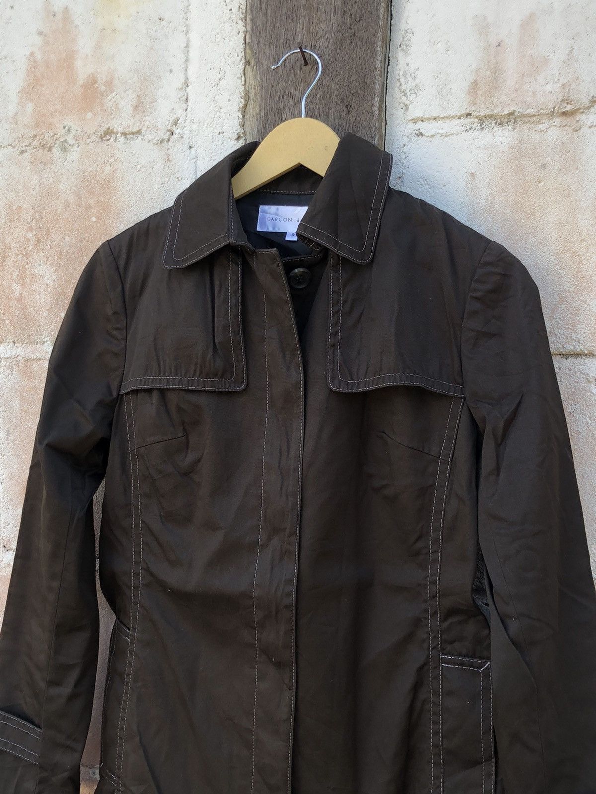 Homme + Femme La × Japanese Brand Garcon Des Gris Trenchcoat Jacket Size M / US 6-8 / IT 42-44 - 4 Thumbnail