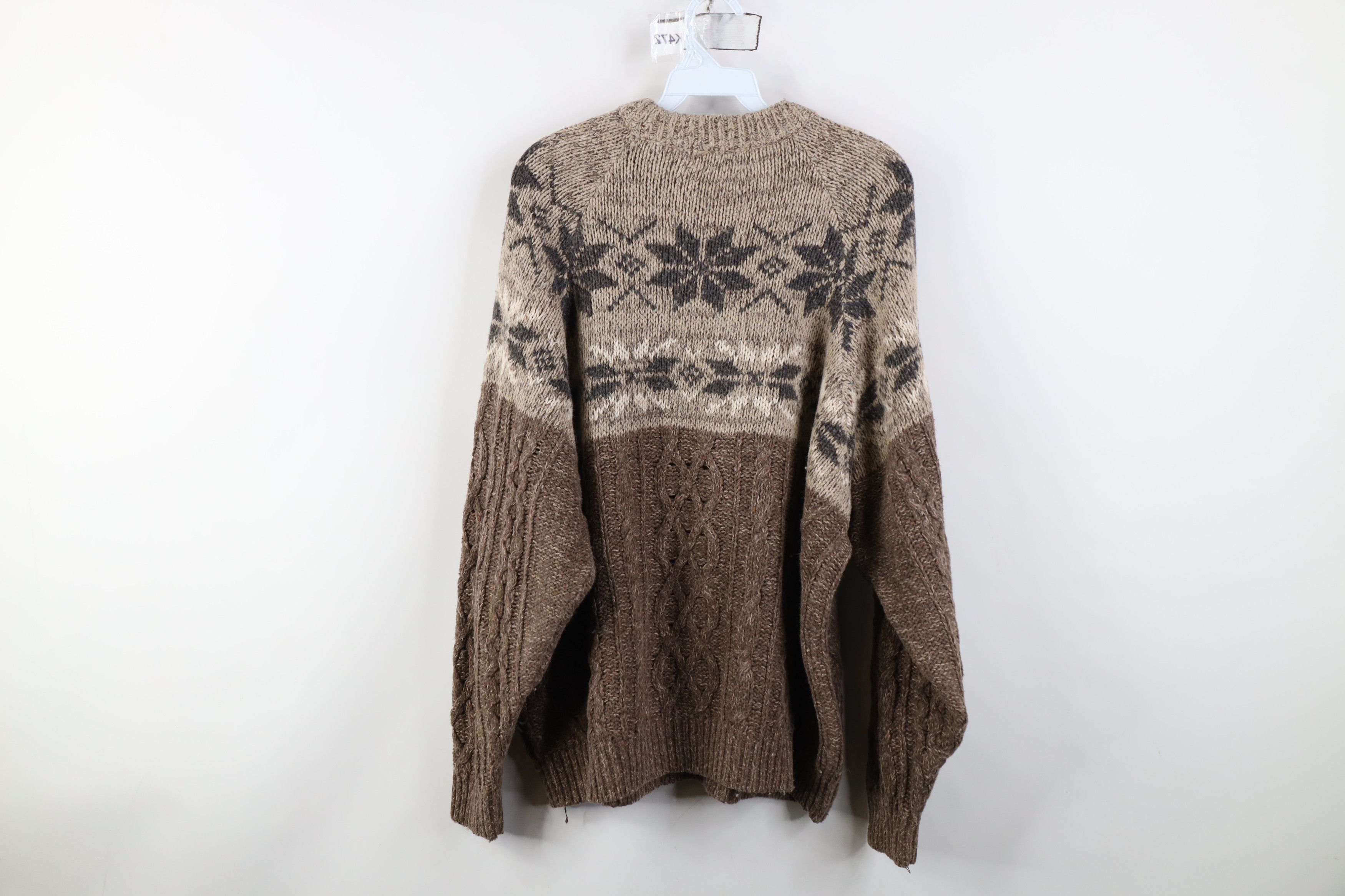 Vintage Vintage 90s Streetwear Fisherman Cable Knit Sweater Size US XL / EU 56 / 4 - 8 Thumbnail