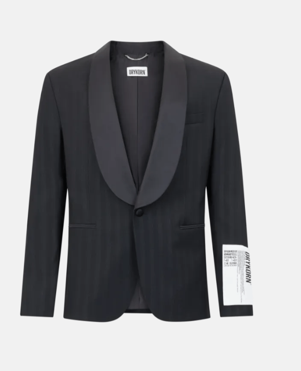 DRYKORN BNWT AW24 DRYKORN BELAZO STRIPED DINNER JACKET 50 Size US M / EU 48-50 / 2 - 11 Thumbnail
