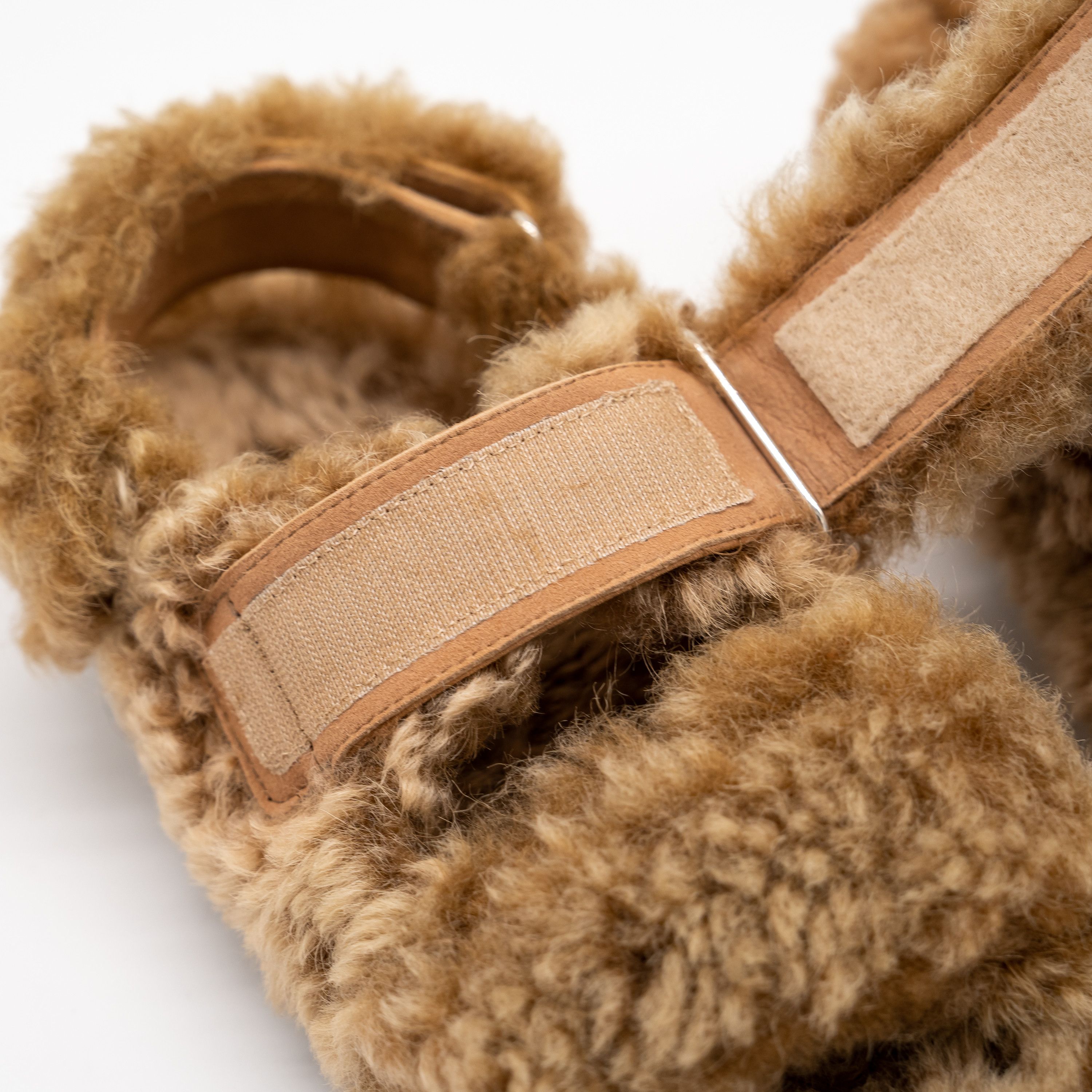 Miu Miu 37eu 7 US Miu Miu Camel Brown Shearling Sandals Size US 7 / IT 37 - 10 Thumbnail