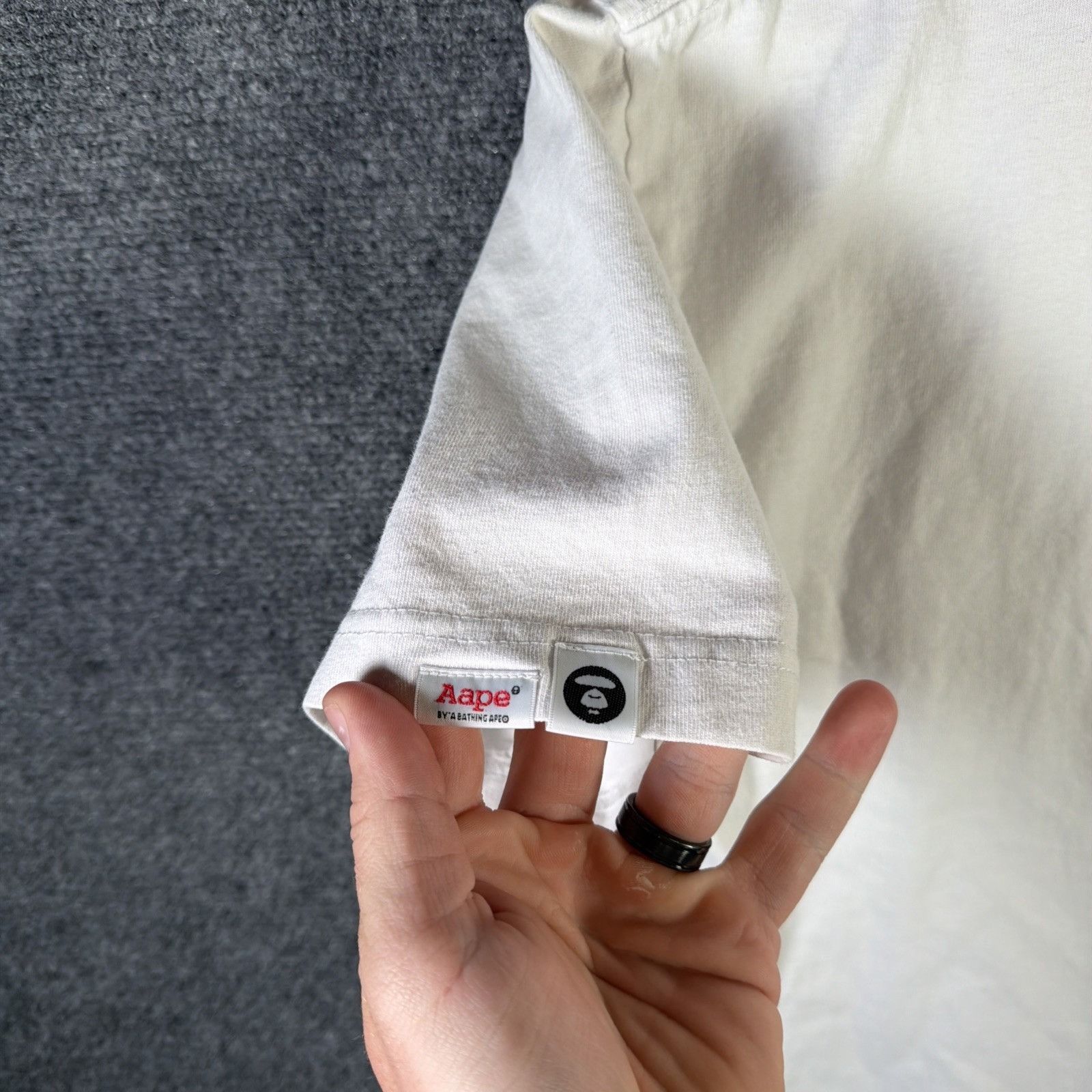 Aape Vintage BAPE Shirt Medium White 90s A Bathing Ape Union Size US M / EU 48-50 / 2 - 10 Thumbnail