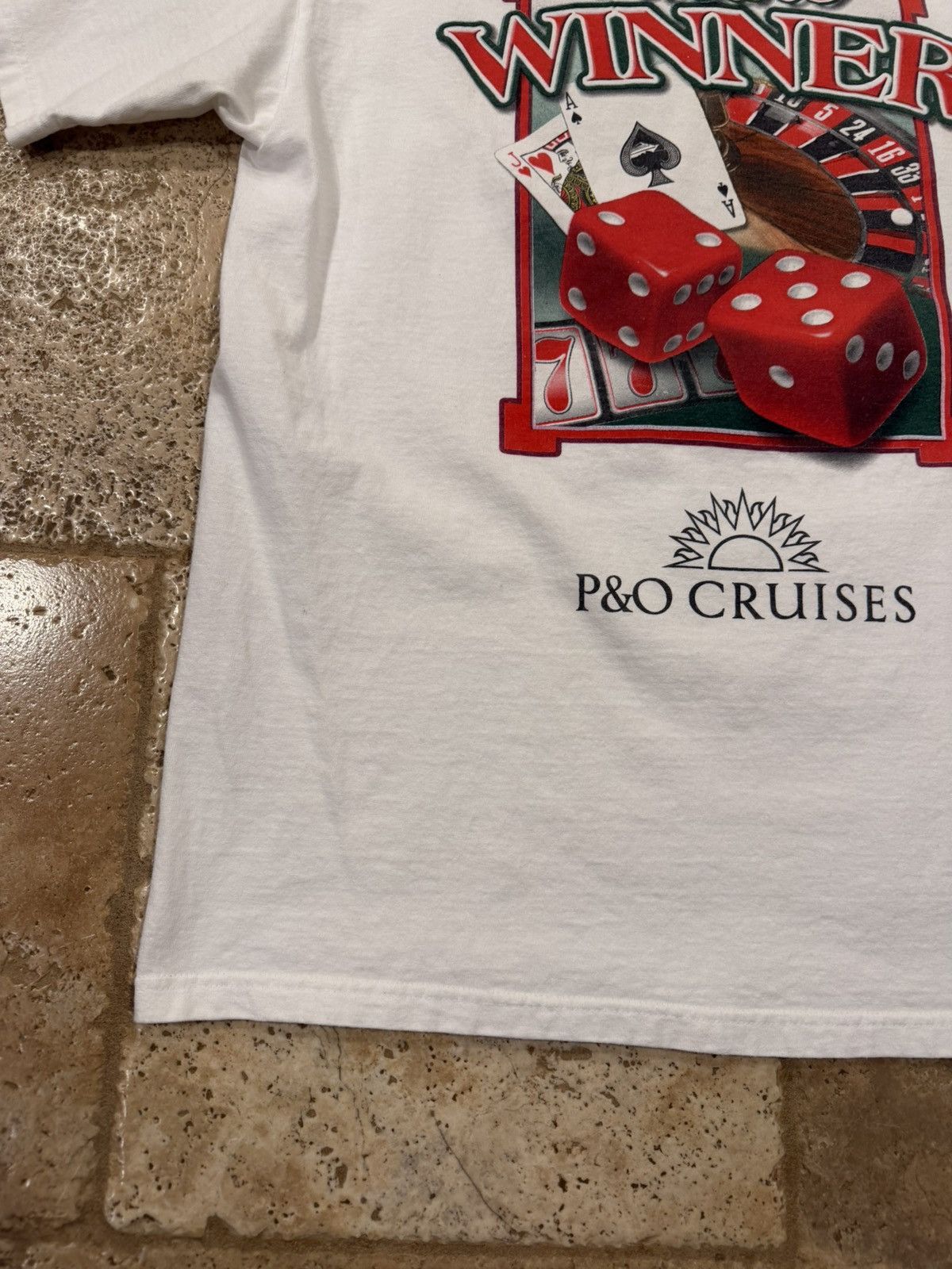Vintage Vintage Player’s Club Casino Winner White T-Shirt Size US L / EU 52-54 / 3 - 10 Thumbnail