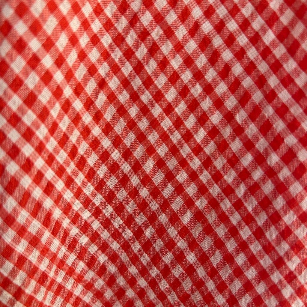 Anne Klein Women's Anne Klein Shirt XL Red White Gingham Size XL / US 12-14 / IT 48-50 - 6 Thumbnail