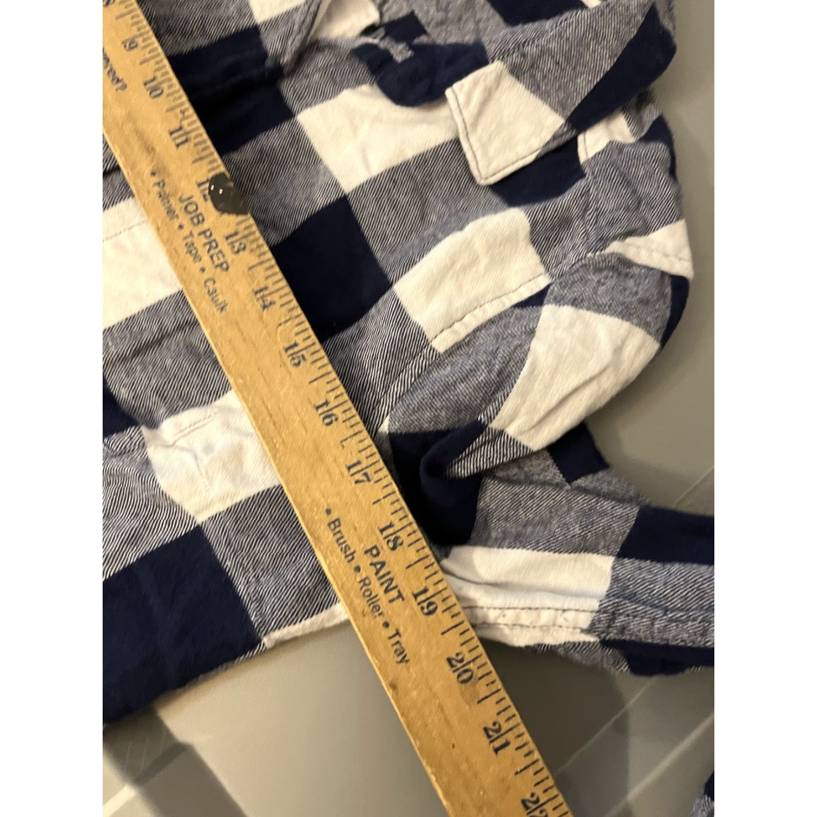 Vintage Woolrich Women's Medium Flannel Shirt 100% Cotton Plaid Navy Blue Long Sleeve Casual Size M / US 6-8 / IT 42-44 - 5 Thumbnail