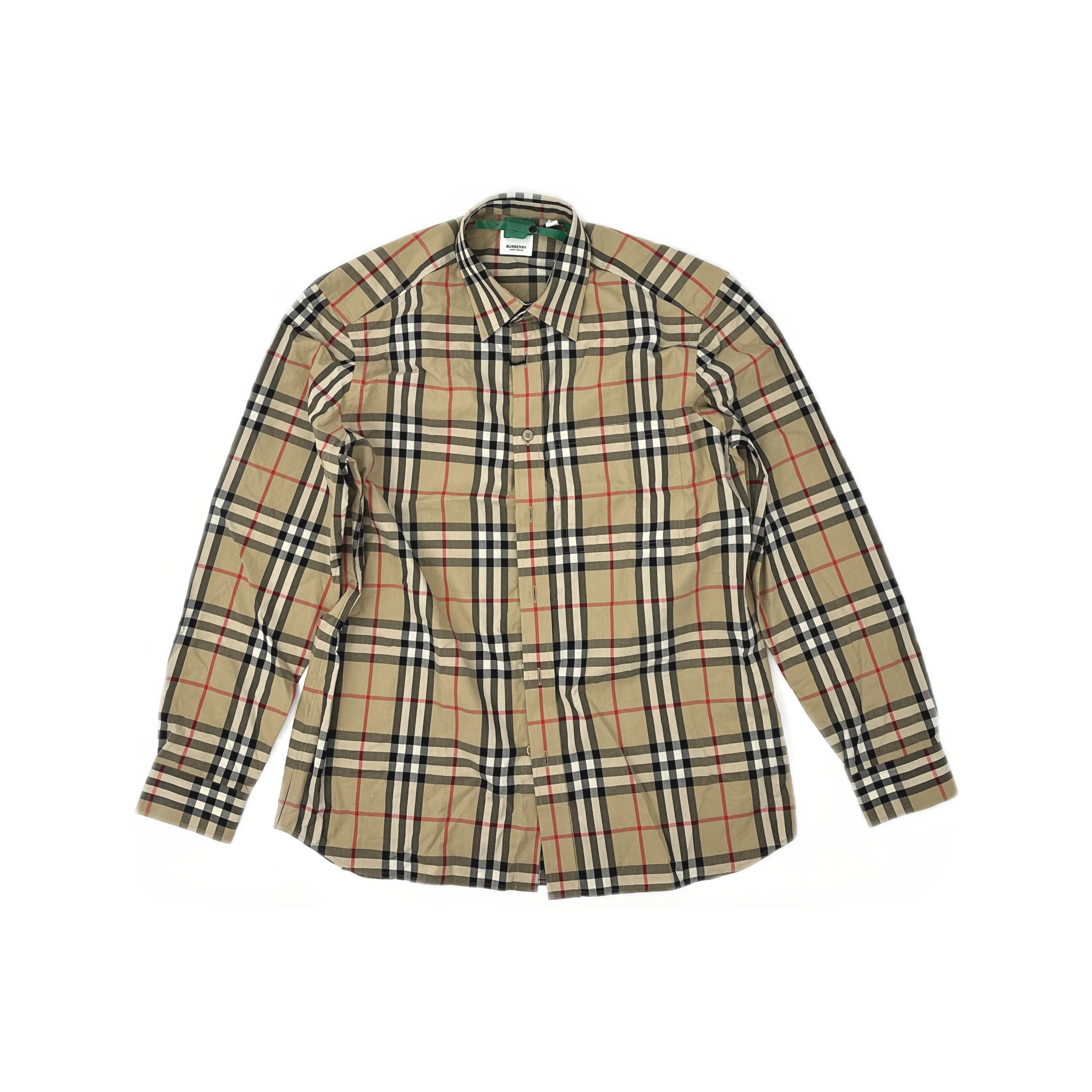 Burberry Burberry Check Button Up Shirt Size L Size US L / EU 52-54 / 3 - 1 Thumbnail