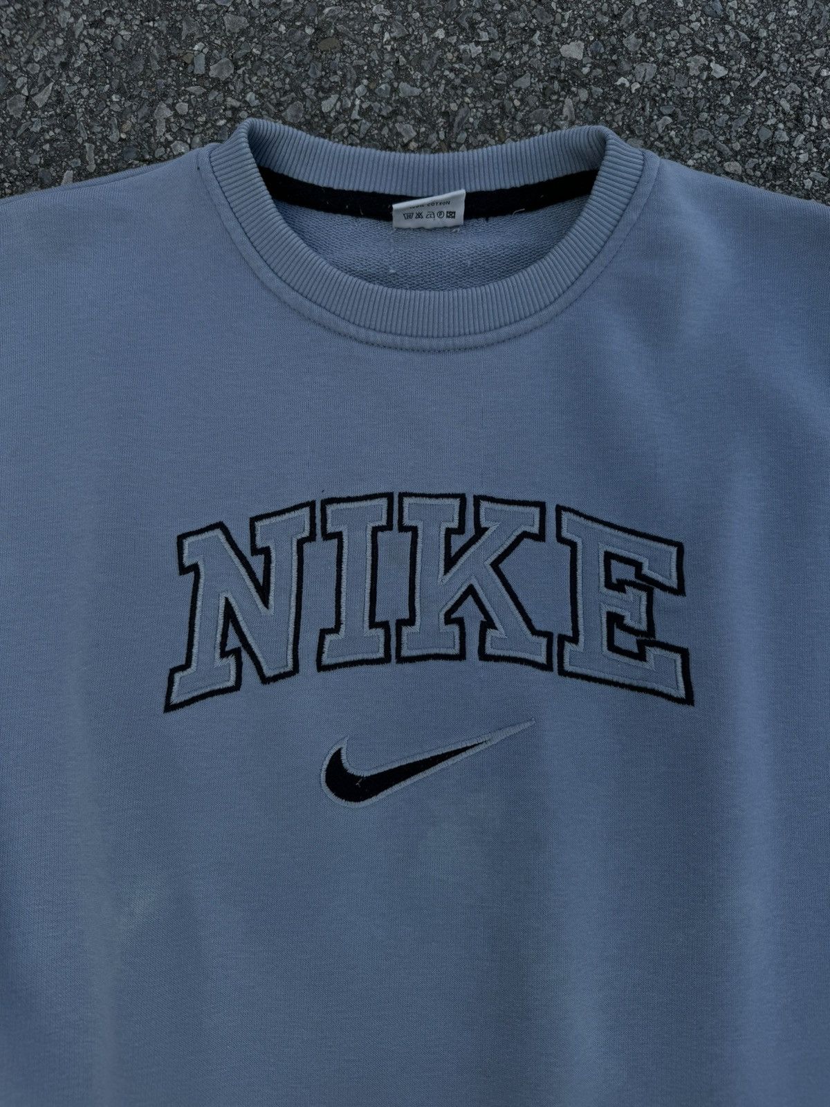 Nike × Vintage Nike Vintage 90s bootleg central swoosh logo boxy crewneck Size US S / EU 44-46 / 1 - 2 Thumbnail