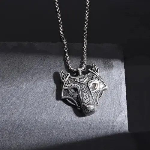 Jewelry × Vintage Wolf Head Totem Necklace Size ONE SIZE - 3 Thumbnail
