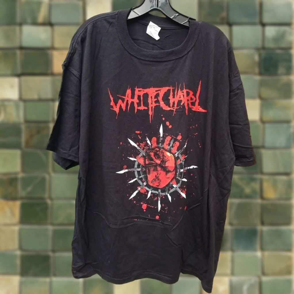 Anvil VINTAGE WHITECHAPEL Y2K Shirt 2XL Men Black Deadstock T-Shirt Size US XXL / EU 58 / 5 - 1 Thumbnail