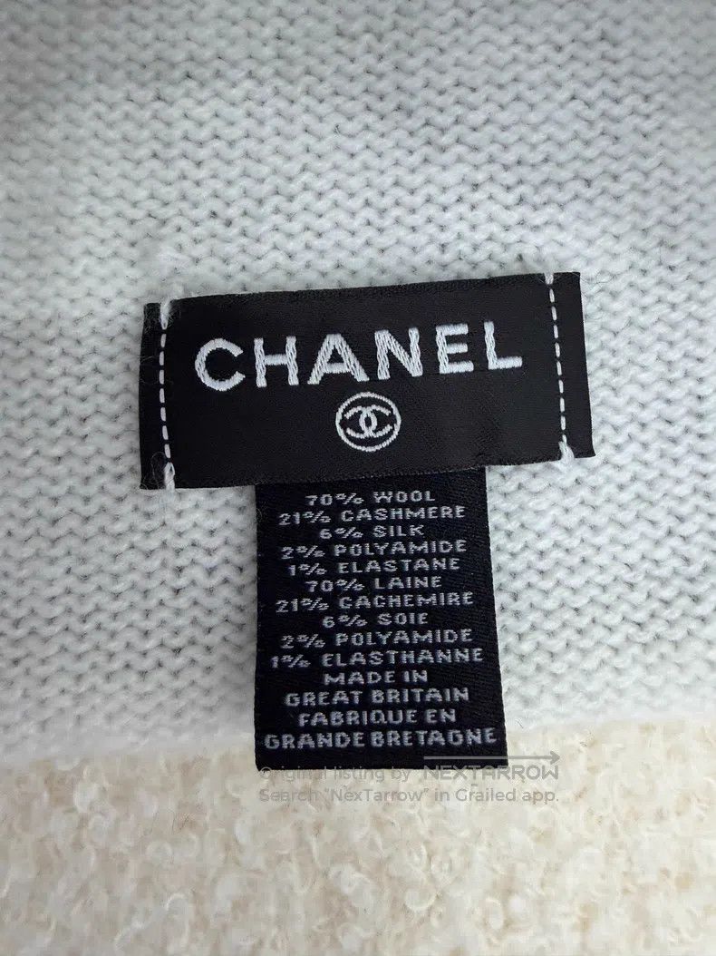 Chanel Chanel White plaid hat Size ONE SIZE - 3 Thumbnail