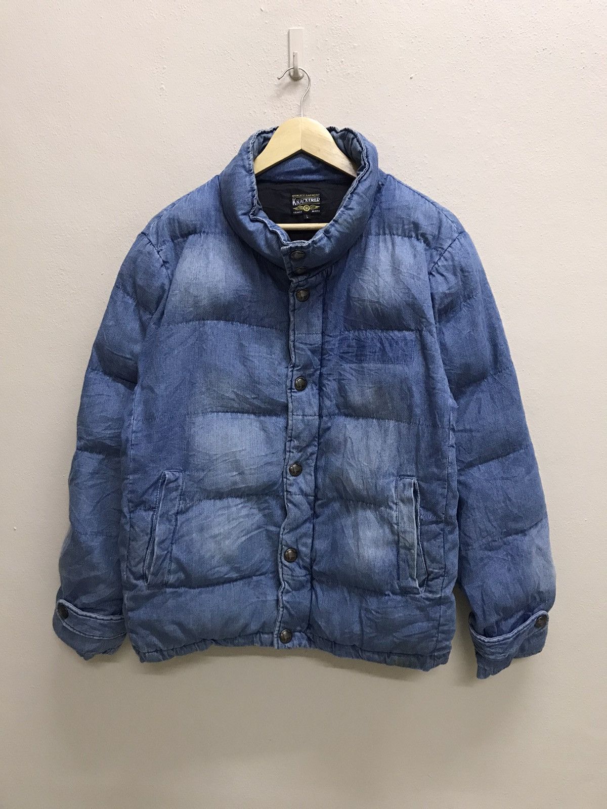 Japanese Brand Vintage Quality Garment Knackered Puffer Jacket Size US M / EU 48-50 / 2 - 3 Thumbnail