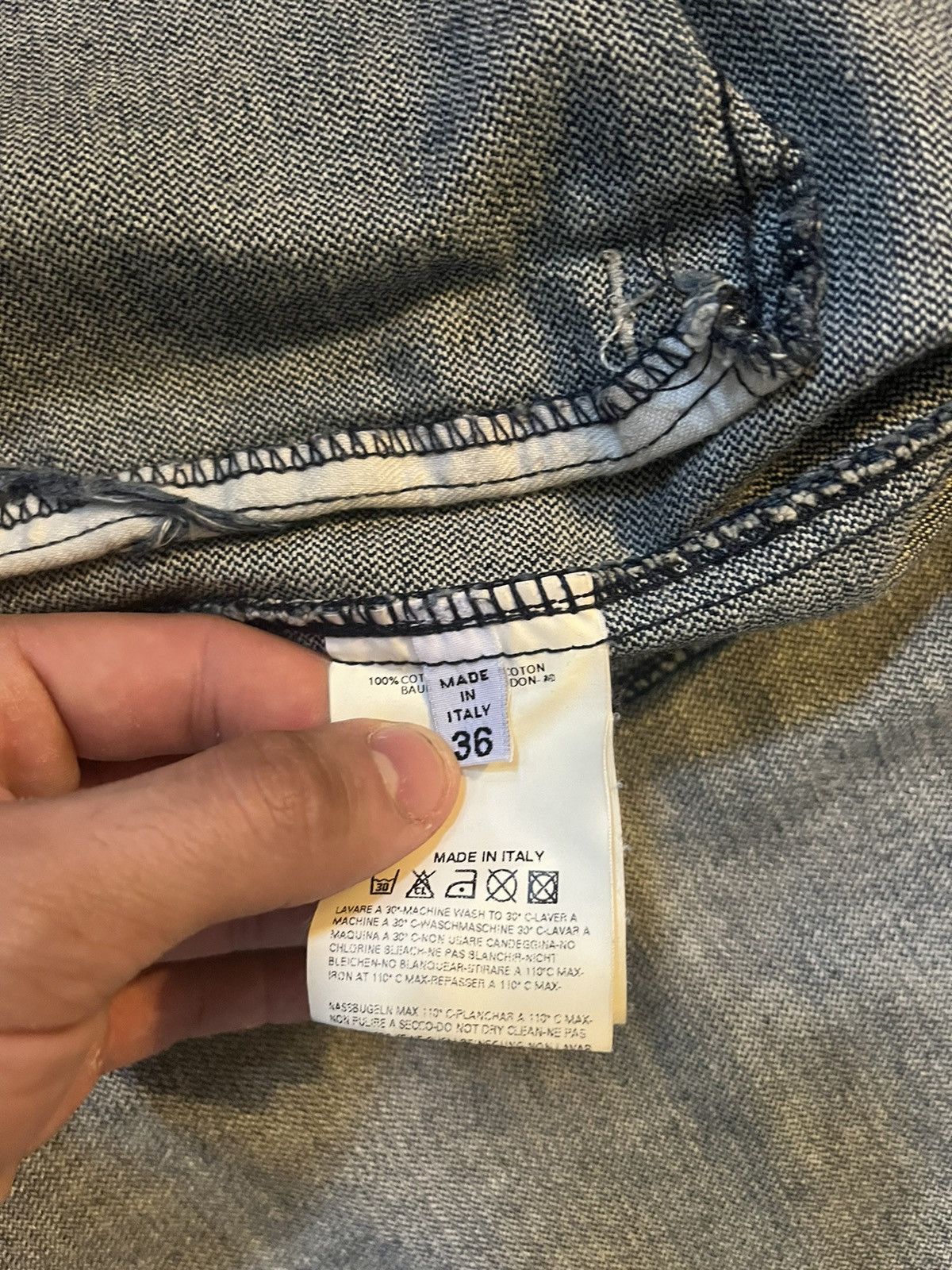 Maison Margiela Denim biker jacket cropped Size XS / US 0-2 / IT 36-38 - 5 Thumbnail