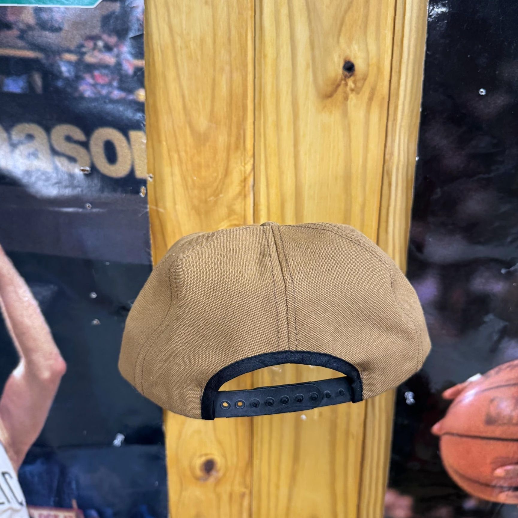 Vintage VINTAGE Clarkfield Outdoors Hat Cap Snap Back Brown Duck Canvas Workwear Made USA Mens Size ONE SIZE - 4 Thumbnail