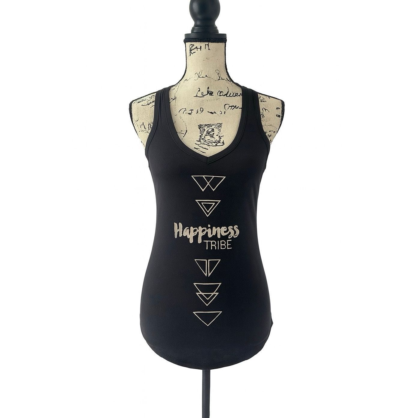 Lululemon Lululemon Happiness Tribe Black Racerback Tank Top Size 2 Gr Size XS / US 0-2 / IT 36-38 - 1 Thumbnail
