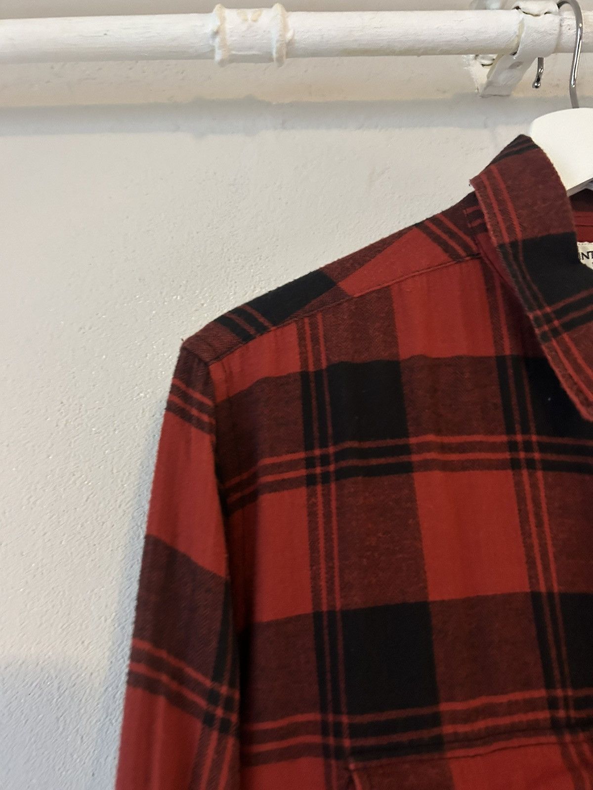 Saint Laurent Paris Saint Laurent red and black checked western shirt in size S Size US S / EU 44-46 / 1 - 3 Thumbnail