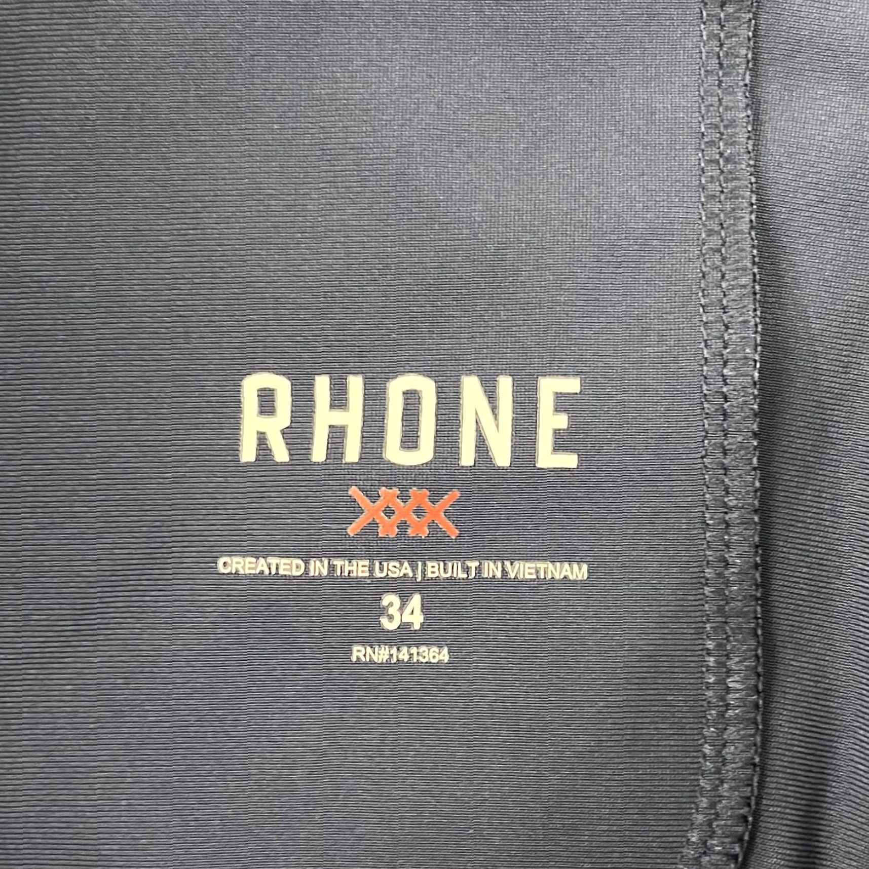 Rhone RHONE Mens 34 x 33 Blue Straight Chino 5-Pocket Pants 100020 Commuter Lifestyle Size US 34 / EU 50 - 3 Thumbnail