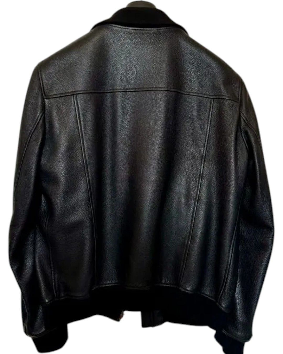 Yves Saint Laurent YSL LEATHER BOMBER JACKET Size US L / EU 52-54 / 3 - 2 Thumbnail