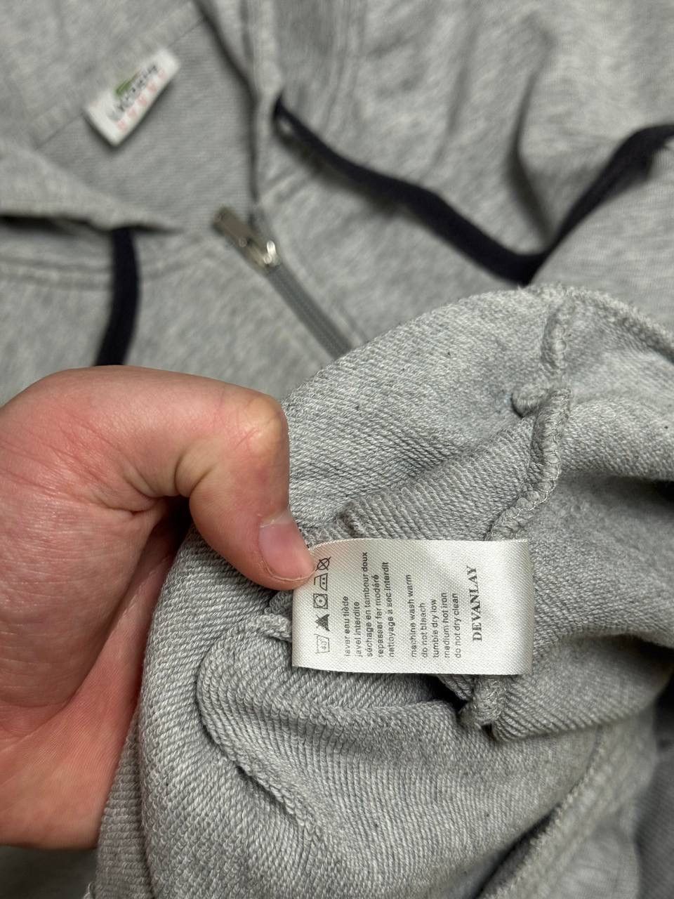 Lacoste × Vintage Y2K Vintage Lacoste Zip Up Hoodie Size US M / EU 48-50 / 2 - 6 Thumbnail