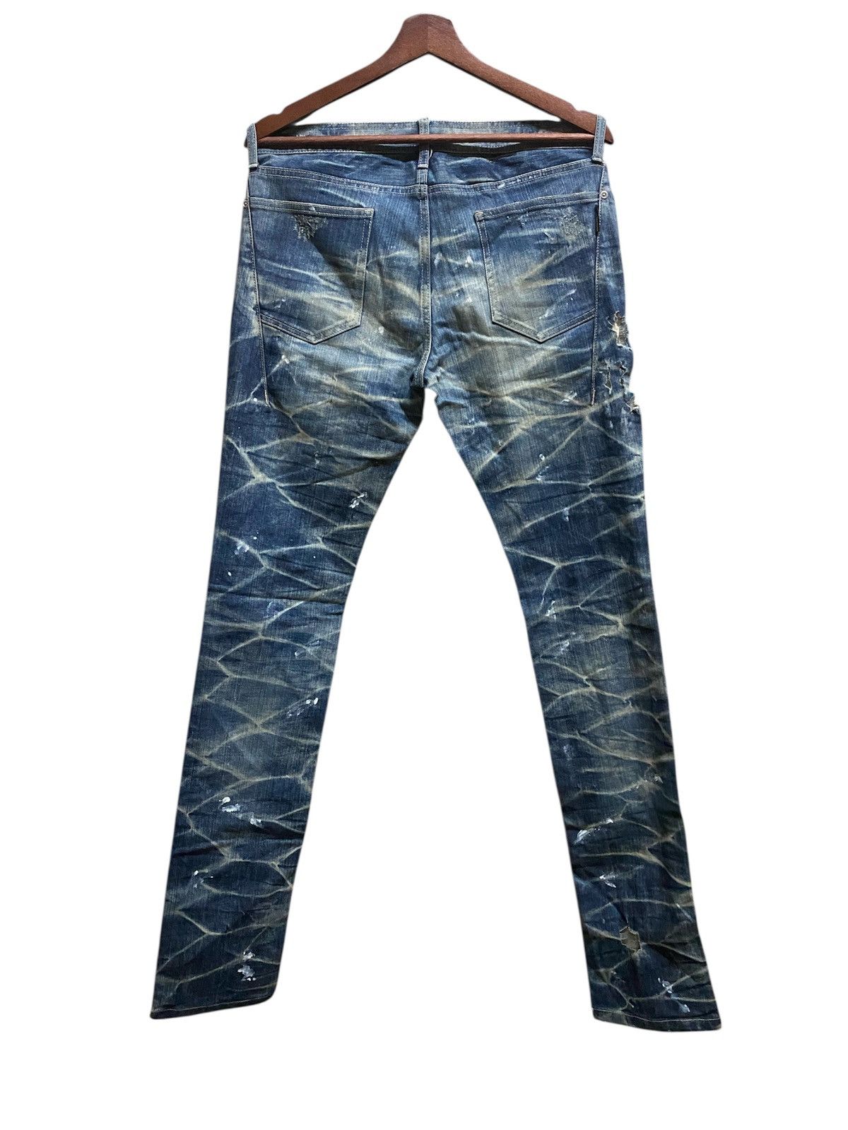 Neil Barrett Black Barret By Neil Barrett Distressed Full Honeycomb Jeans Size US 32 / EU 48 - 2 Thumbnail