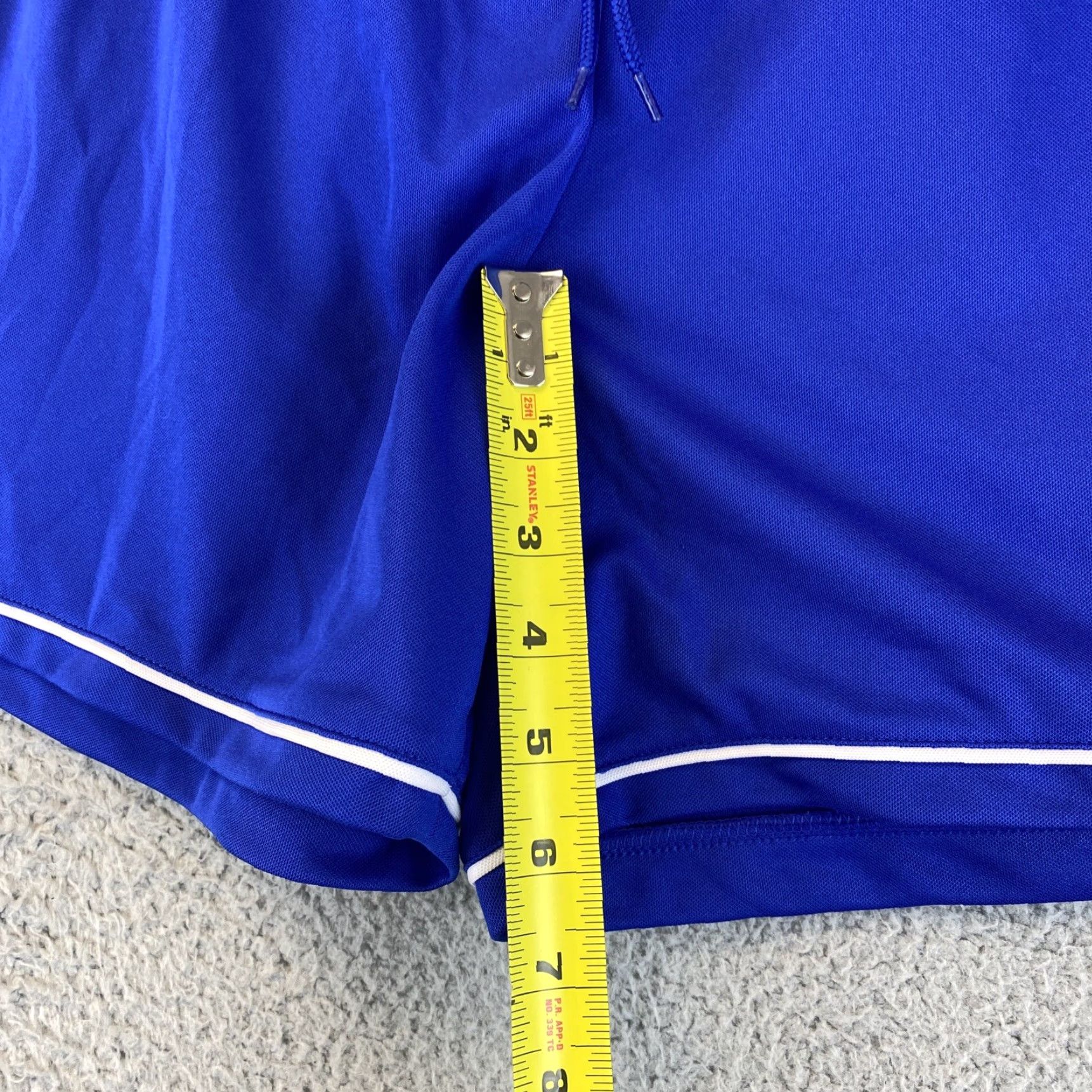 Adidas VINTAGE adidas Shorts Men Large Blue Athletic Soccer Climalite Drawstring Activewear Size US 33 - 6 Thumbnail