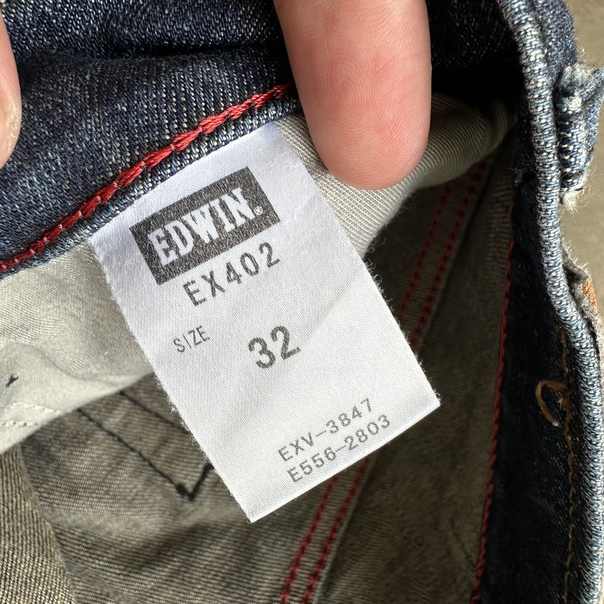 Edwin × Jean × Vintage Vintage Edwin Distressed Faded Denim Jean Pant W33 Size US 33 - 6 Thumbnail