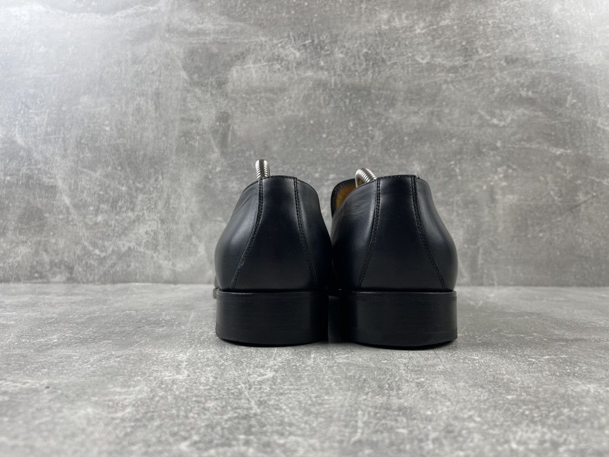 Gucci × Vintage Gucci Archive Black Leather Moccasins Slip-on Shoes Size US 10 / EU 43 - 10 Thumbnail