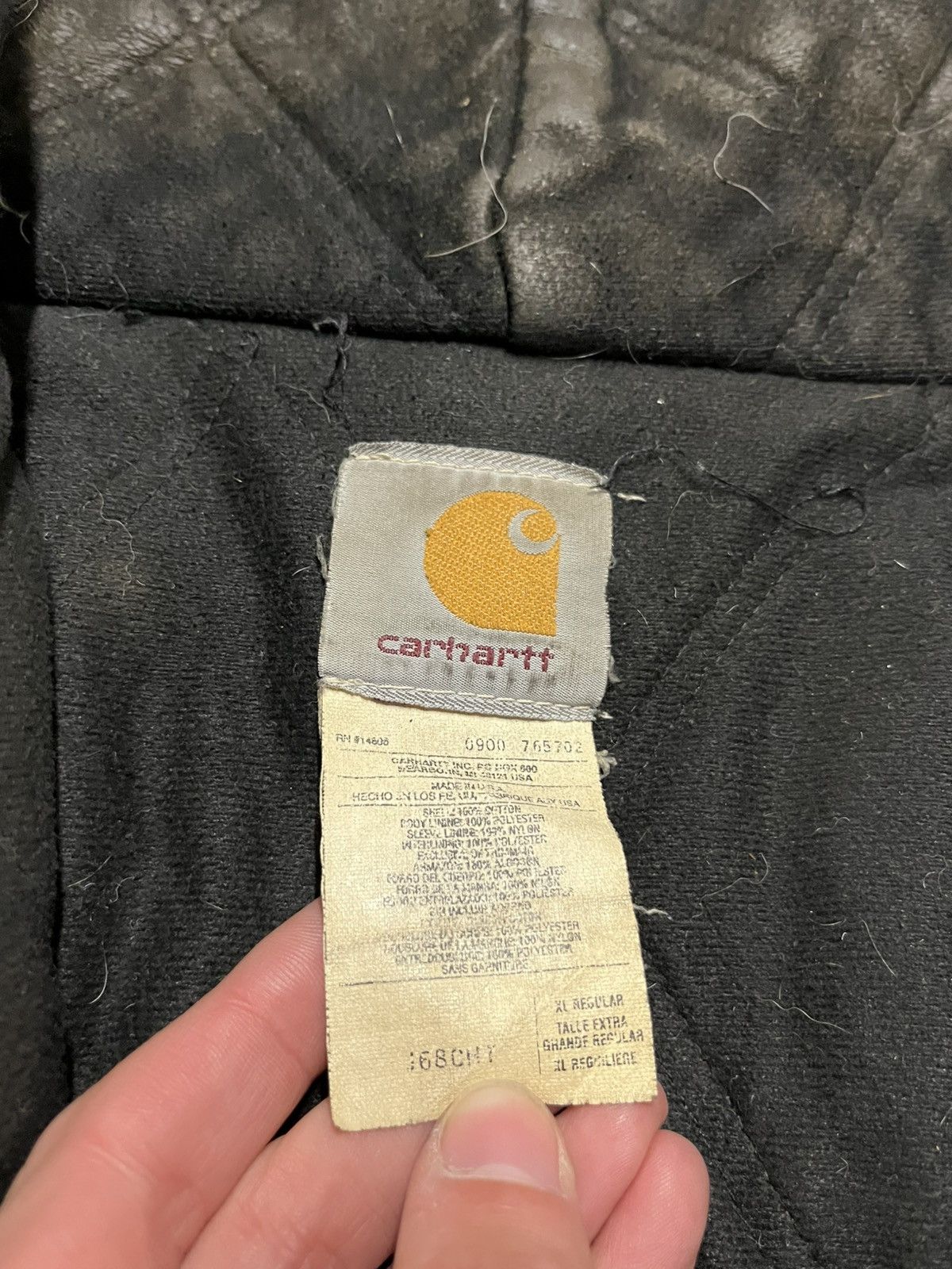 Carhartt × Vintage Carhartt mocha brown perfectly faded and distressed jacket Size US XL / EU 56 / 4 - 10 Thumbnail