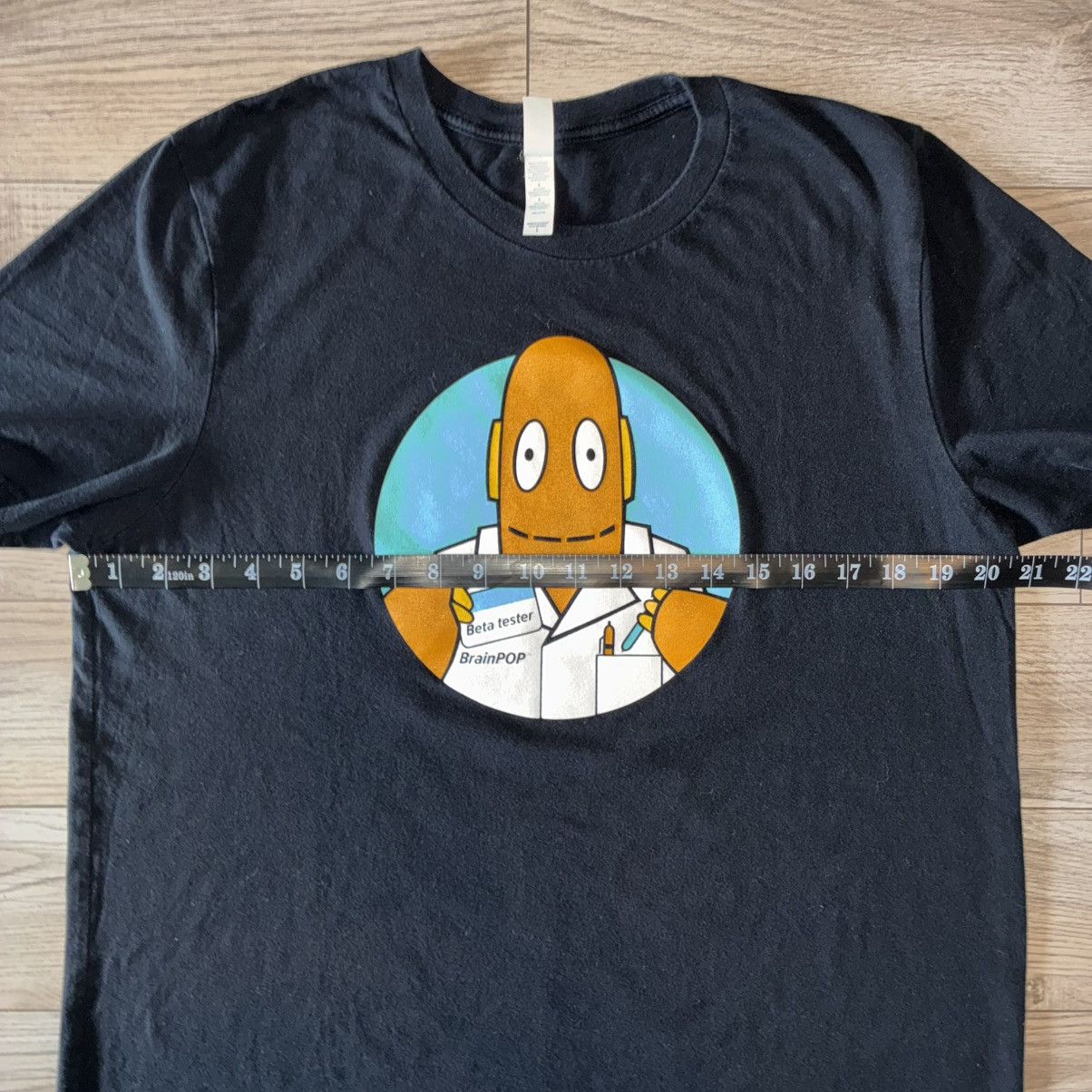 Other BrainPOP Moby robot beta tester black tee shirt Rare Size US L / EU 52-54 / 3 - 5 Thumbnail