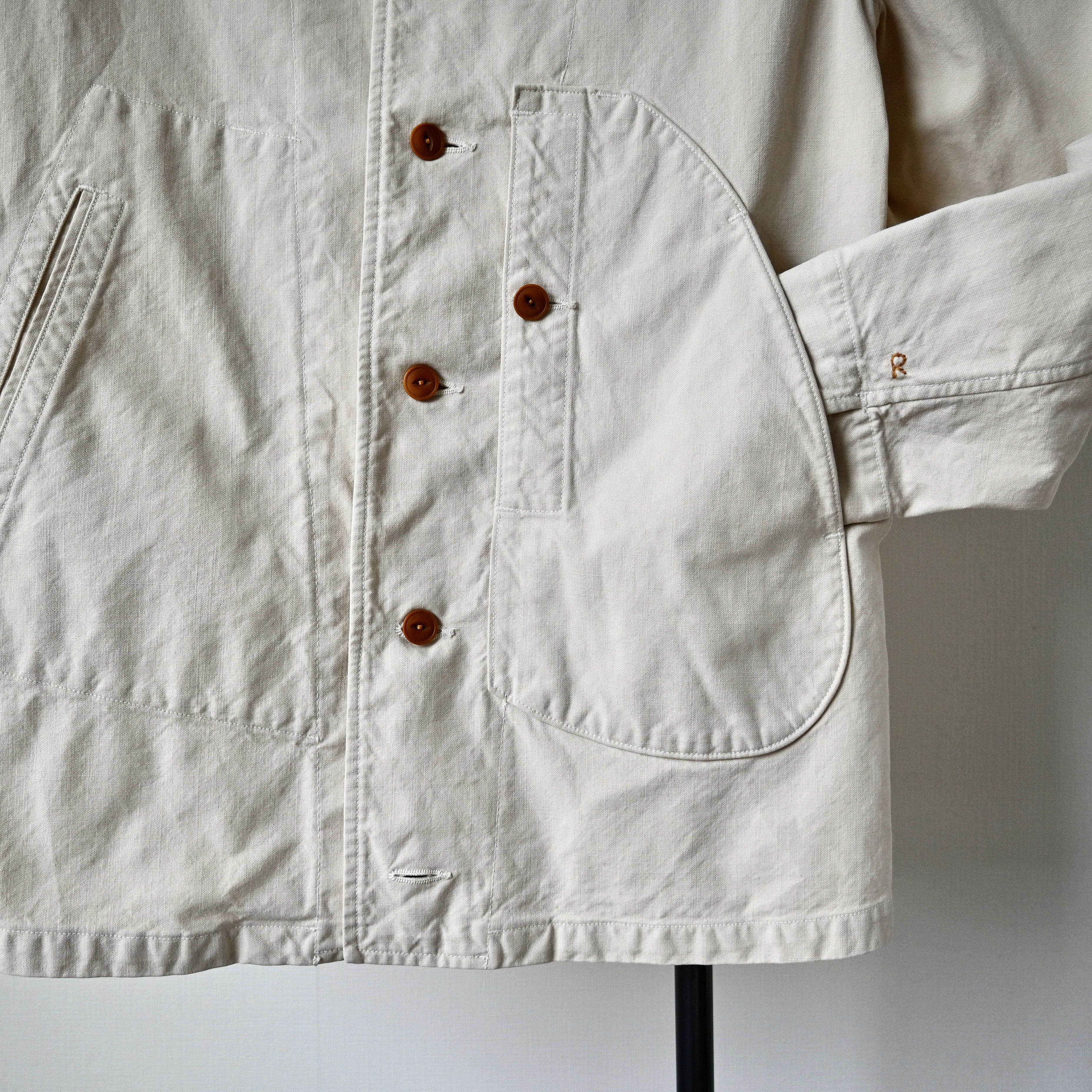 45rpm 45rpm light canvas field coat, cream, made in Japan Size US M / EU 48-50 / 2 - 7 Thumbnail