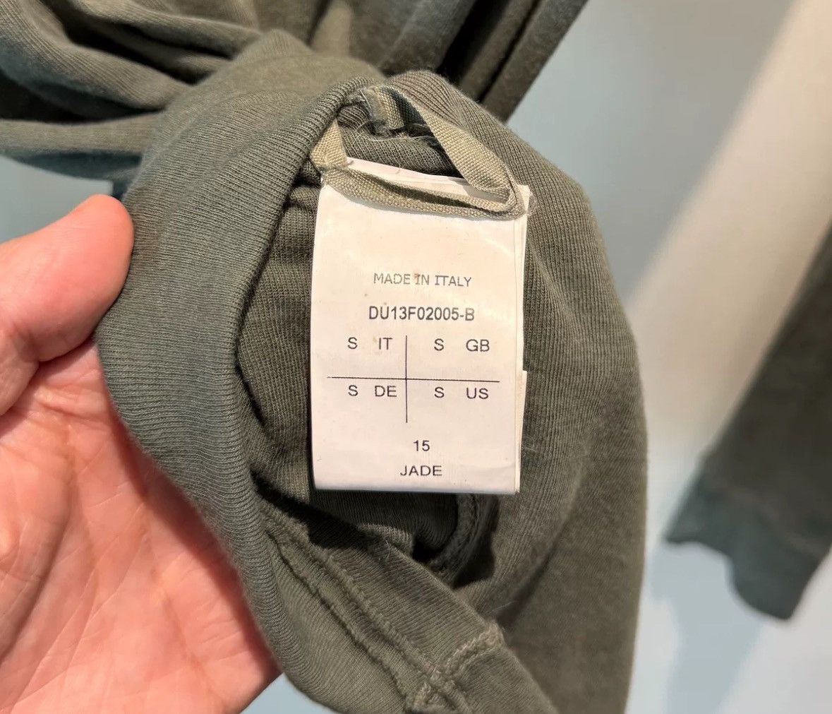 Rick Owens Rick owens drkshdw mainline cement ash long sleeved Size US S / EU 44-46 / 1 - 6 Thumbnail
